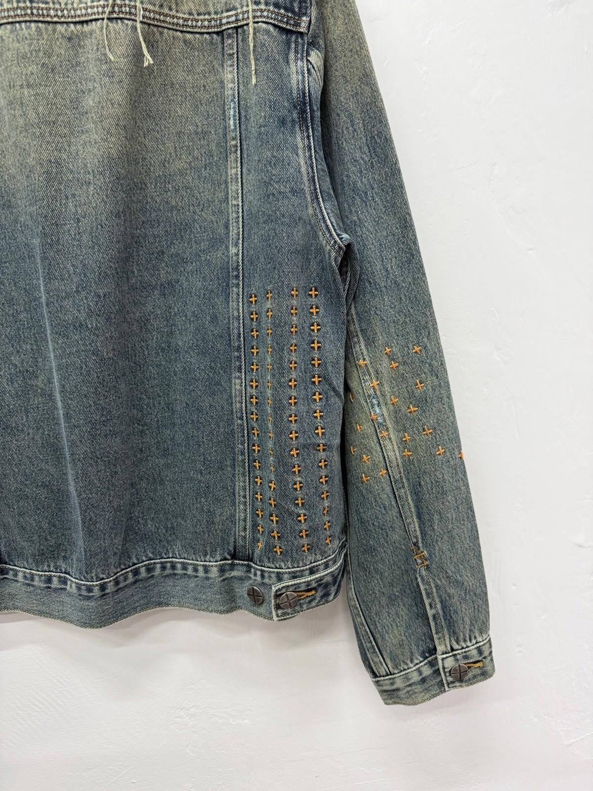 Ksubi new Ksubi mens embroidered jacket medium m denim blue Size US M / EU 48-50 / 2 - 6 Thumbnail