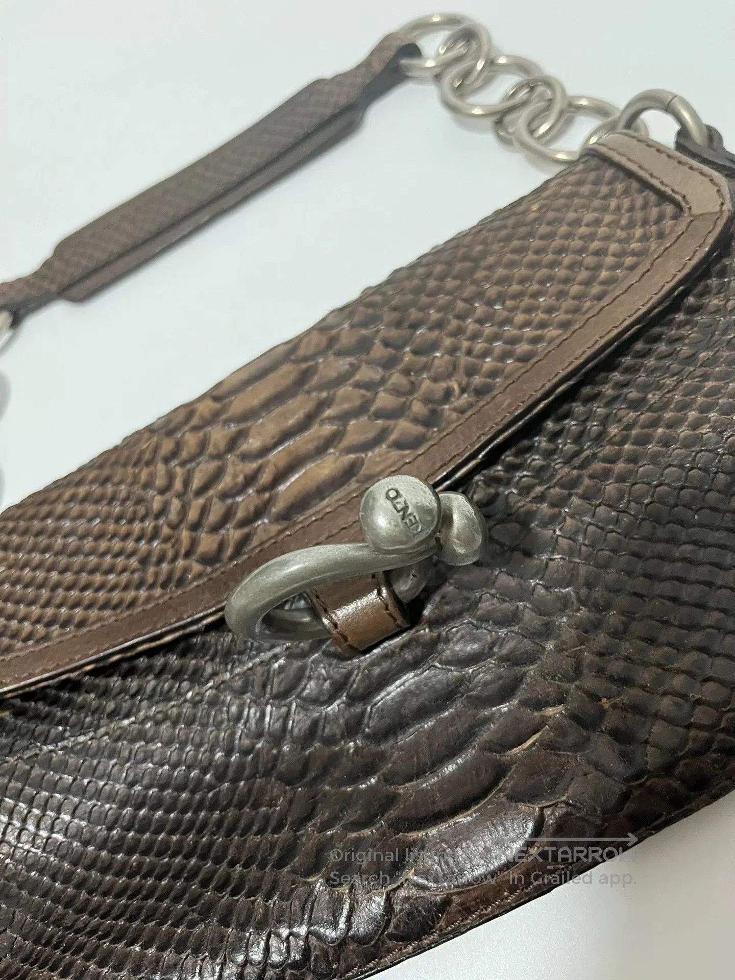 Kenzo Kenzo Snakeskin Underarm Bag. Size ONE SIZE - 3 Thumbnail