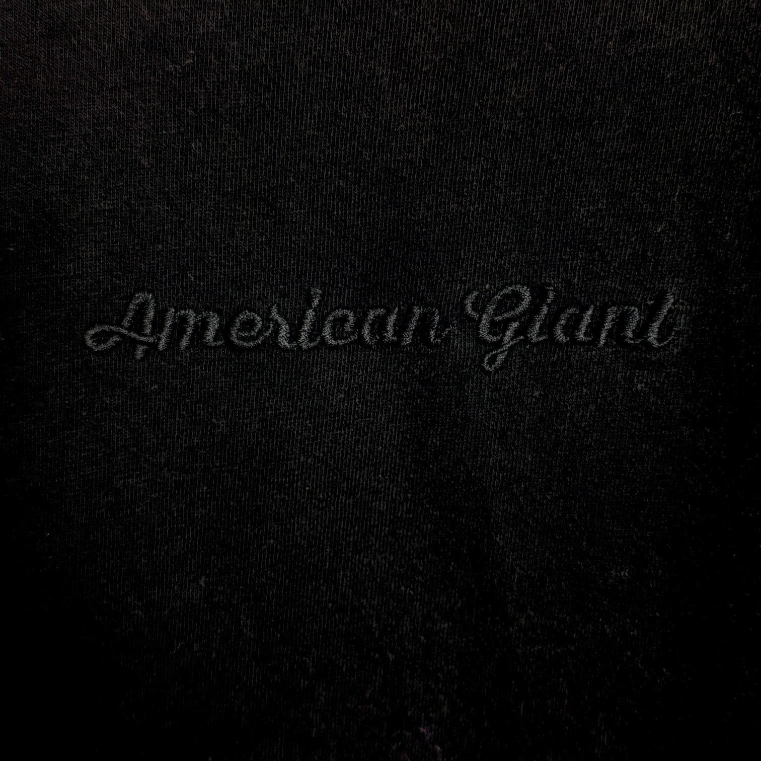 American Giant American Giant Black on Black Embroidered Logo T USA Size L Size US L / EU 52-54 / 3 - 2 Thumbnail