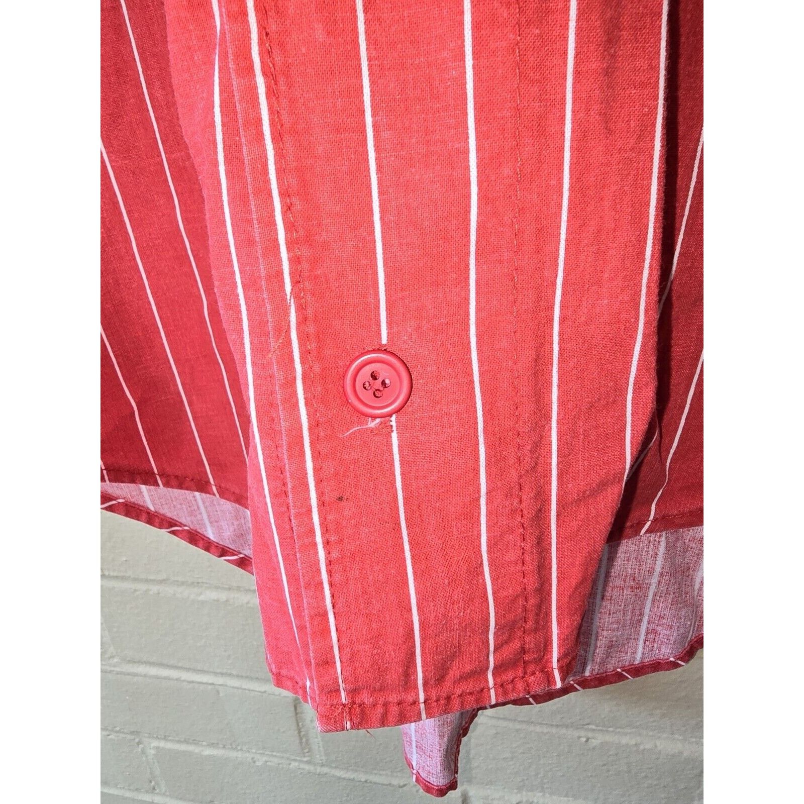 Chalk Line Vintage Chalk Line XL Cincinnati Reds Pinstripe Jersey Size 42 - 6 Thumbnail