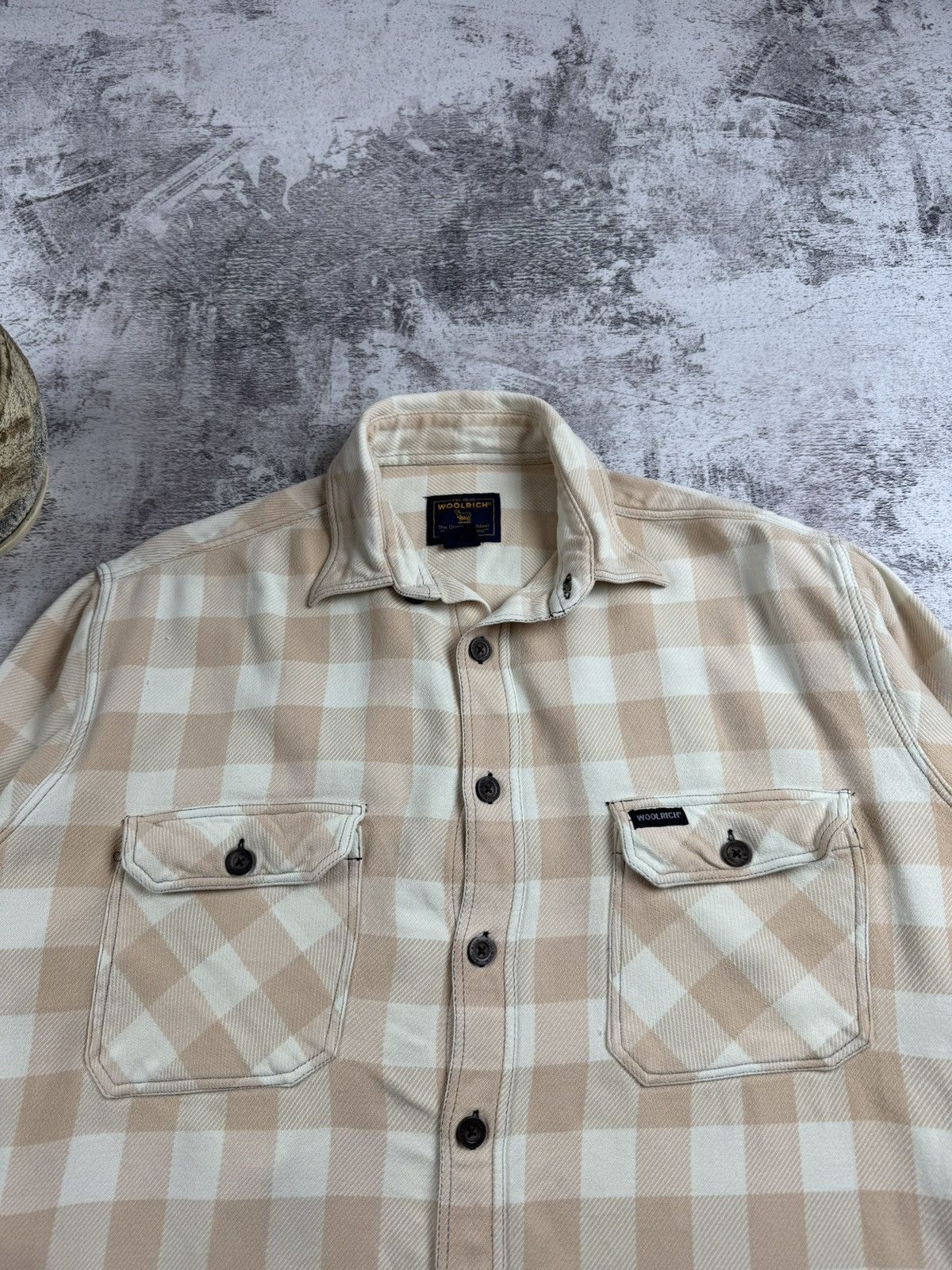Woolrich Woolen Mills Woolrich Western Check Men’s Large Flannel Plaid Cotton Button Rap Jacket Shirt Size US L / EU 52-54 / 3 - 7 Thumbnail