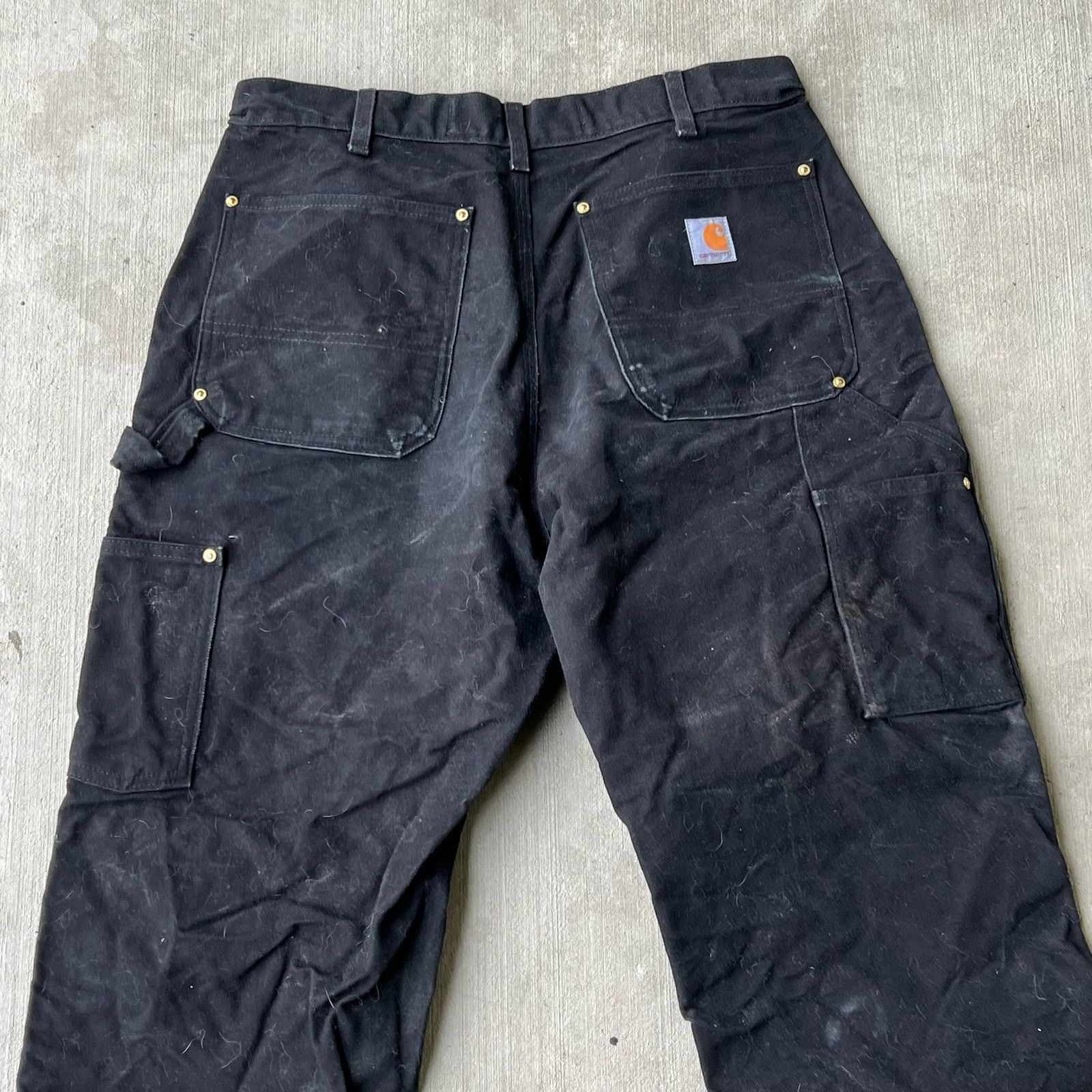 Carhartt × Vintage Carhartt black double knee work wear carpenter pants Size US 31 - 5 Thumbnail