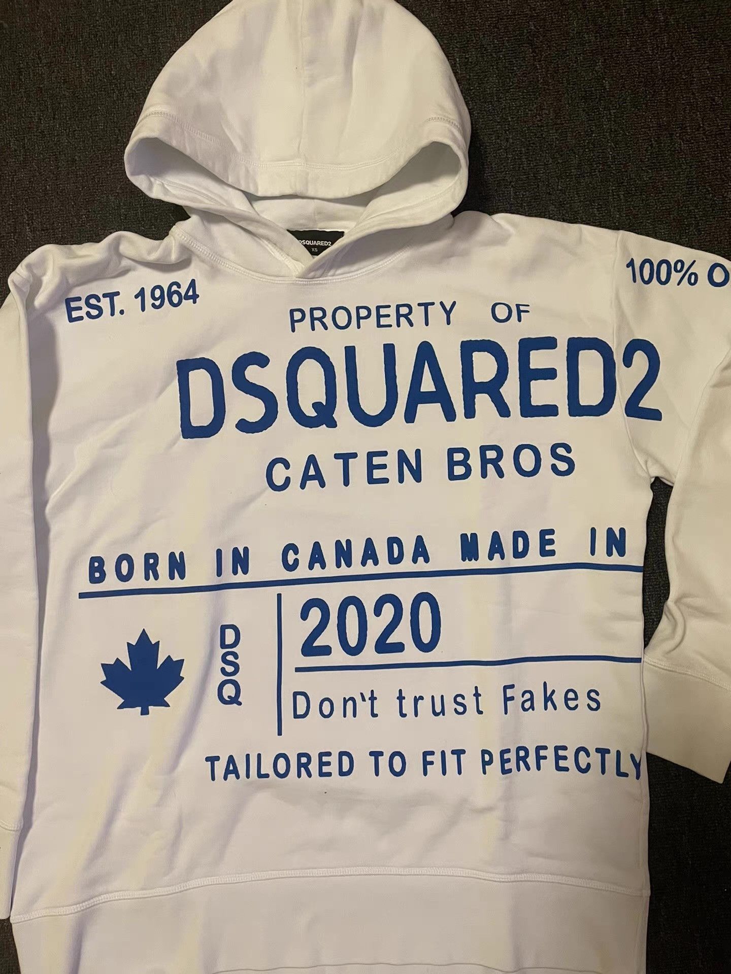 Dsquared2 Brand new Dsquared2 white oversized hoodie Q4 Size US XS / EU 42 / 0 - 2 Thumbnail