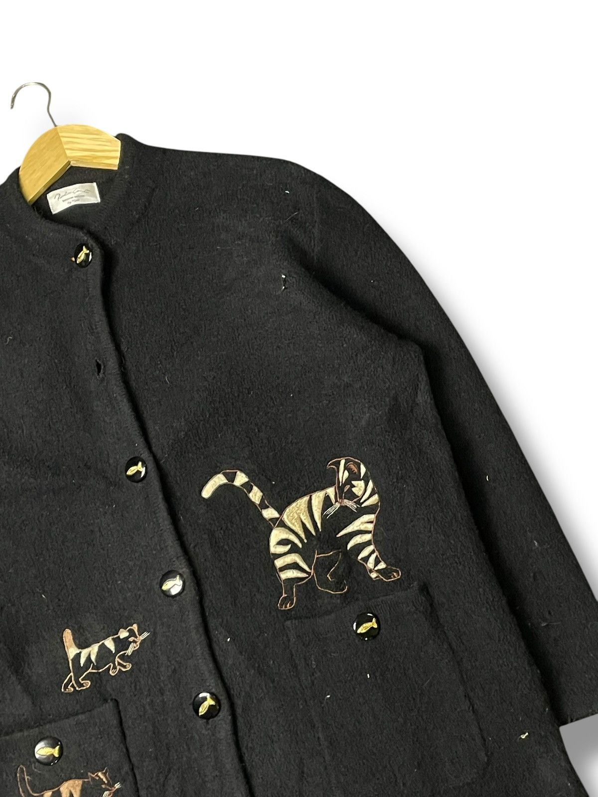 Japanese Brand × Vintage Feminine Fashion by TGWA Embroidered Wool Coat (79) Size S / US 4 / IT 40 - 2 Thumbnail