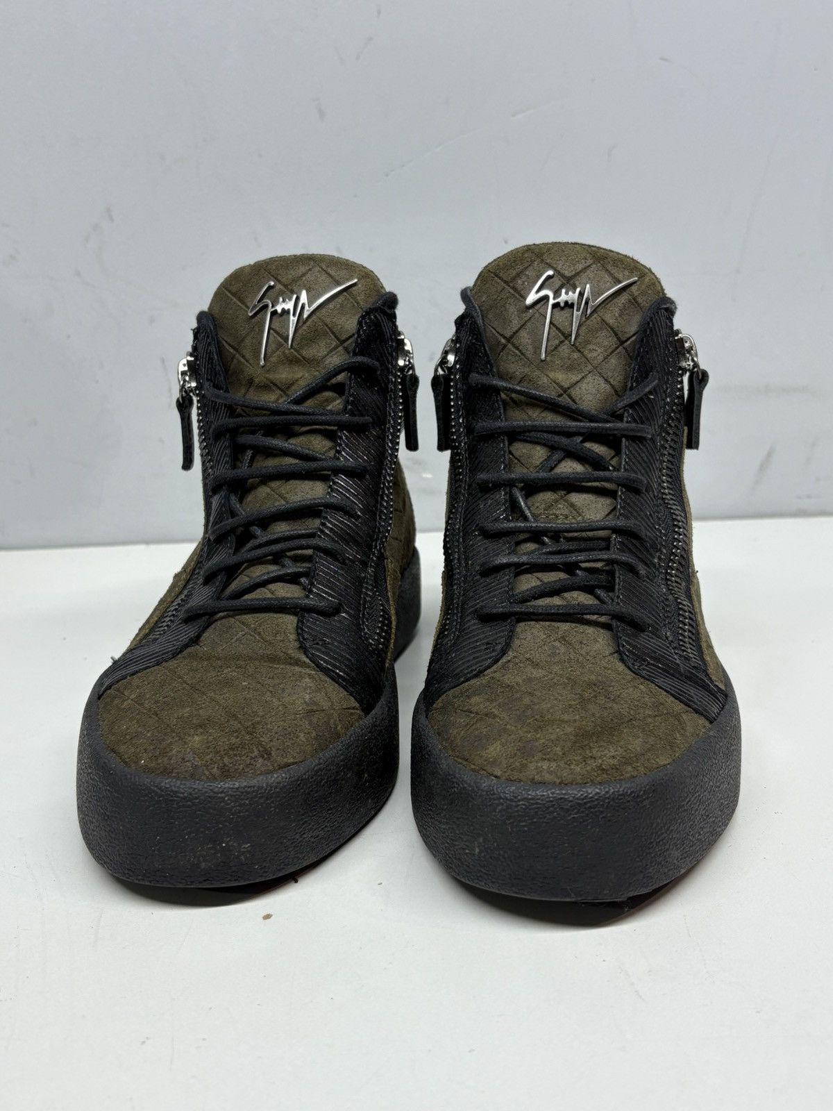 Giuseppe Zanotti Giuseppe Zanotti high top diamond zip sneakers Size US 8 / EU 41 - 2 Thumbnail