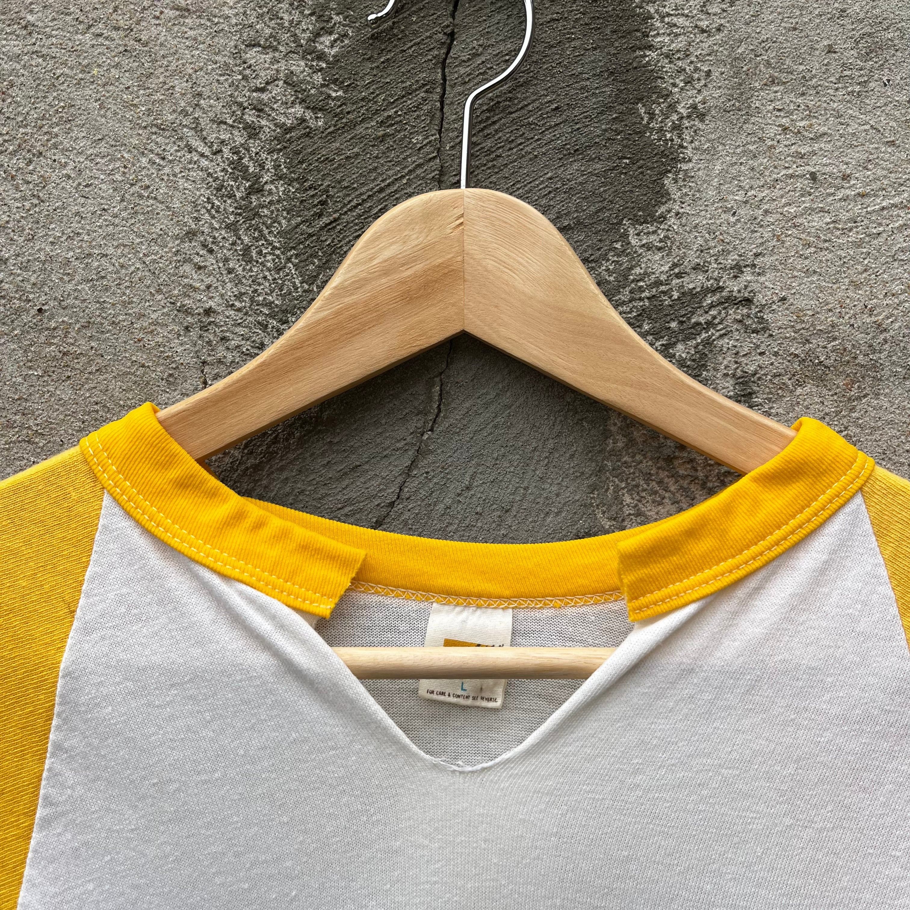 Russell Athletic × Vintage 70's Russell Yellow Baseball Style Shirt Size US M / EU 48-50 / 2 - 2 Thumbnail