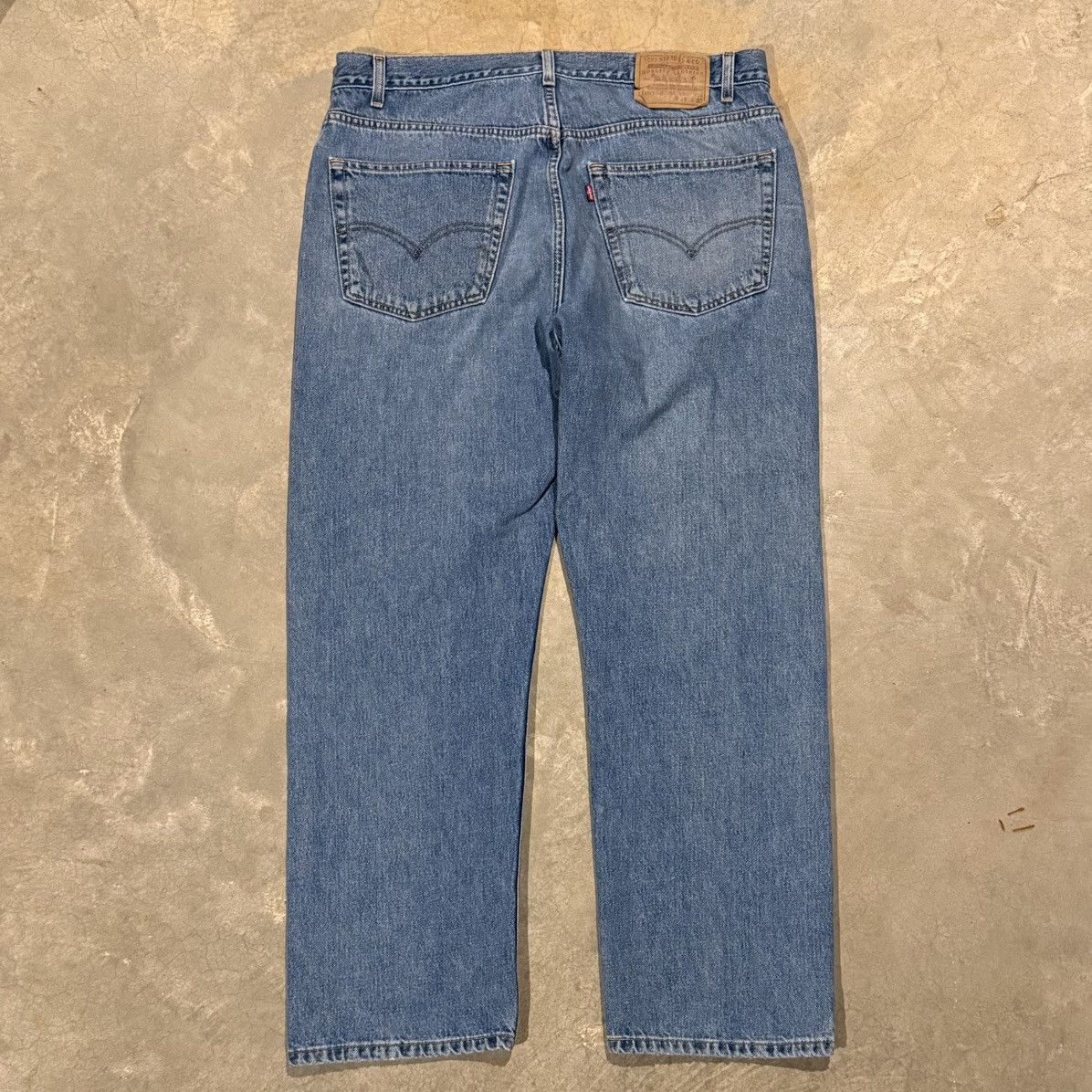 Levi's 1990s Levi’s 647 Faded Distressed Loose Fit Jeans ERD Grunge Size US 37 - 7 Thumbnail