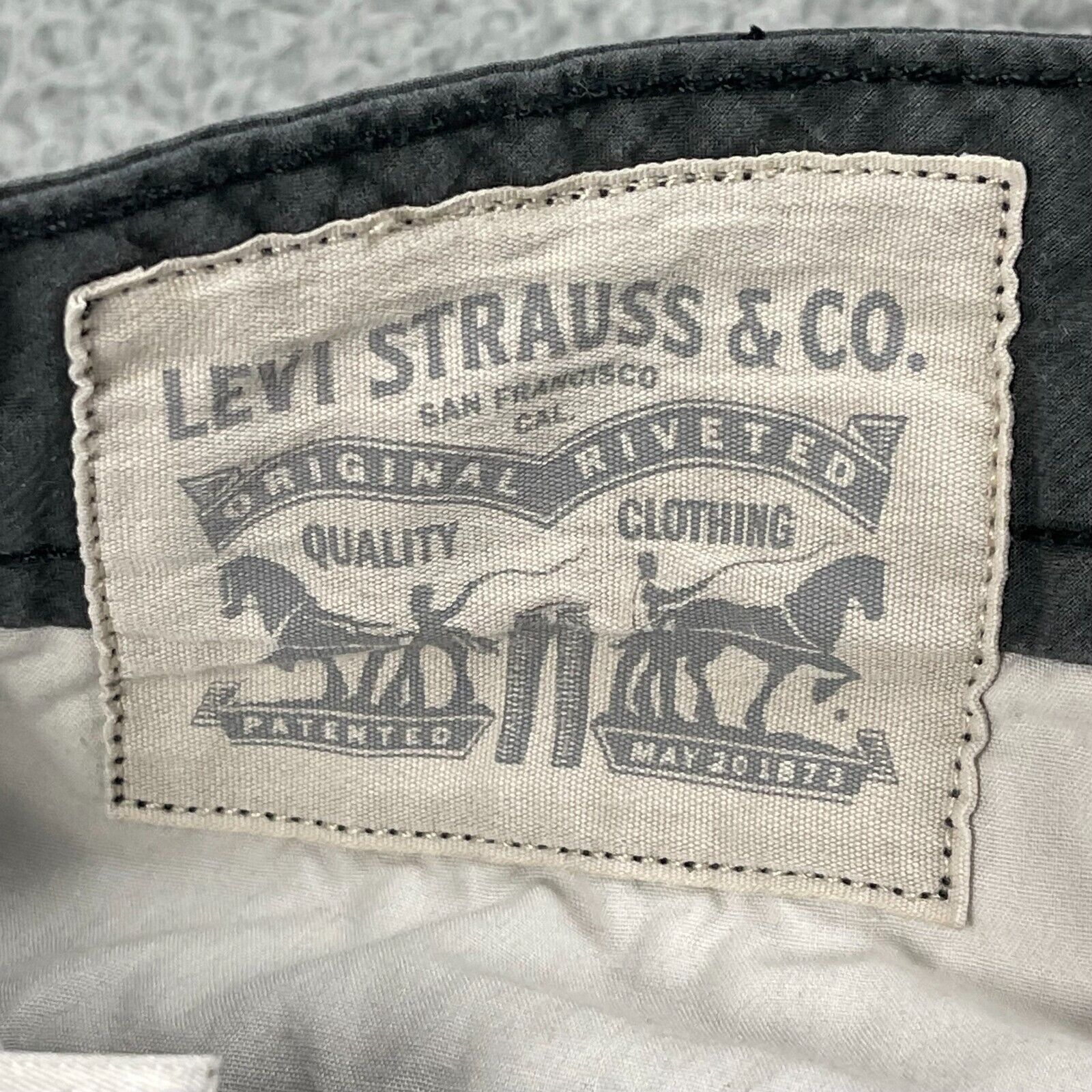 Levi's Levis Cargo Shorts Flat Front 100% Cotton Stretch Pull On Size US 34 / EU 50 - 4 Thumbnail