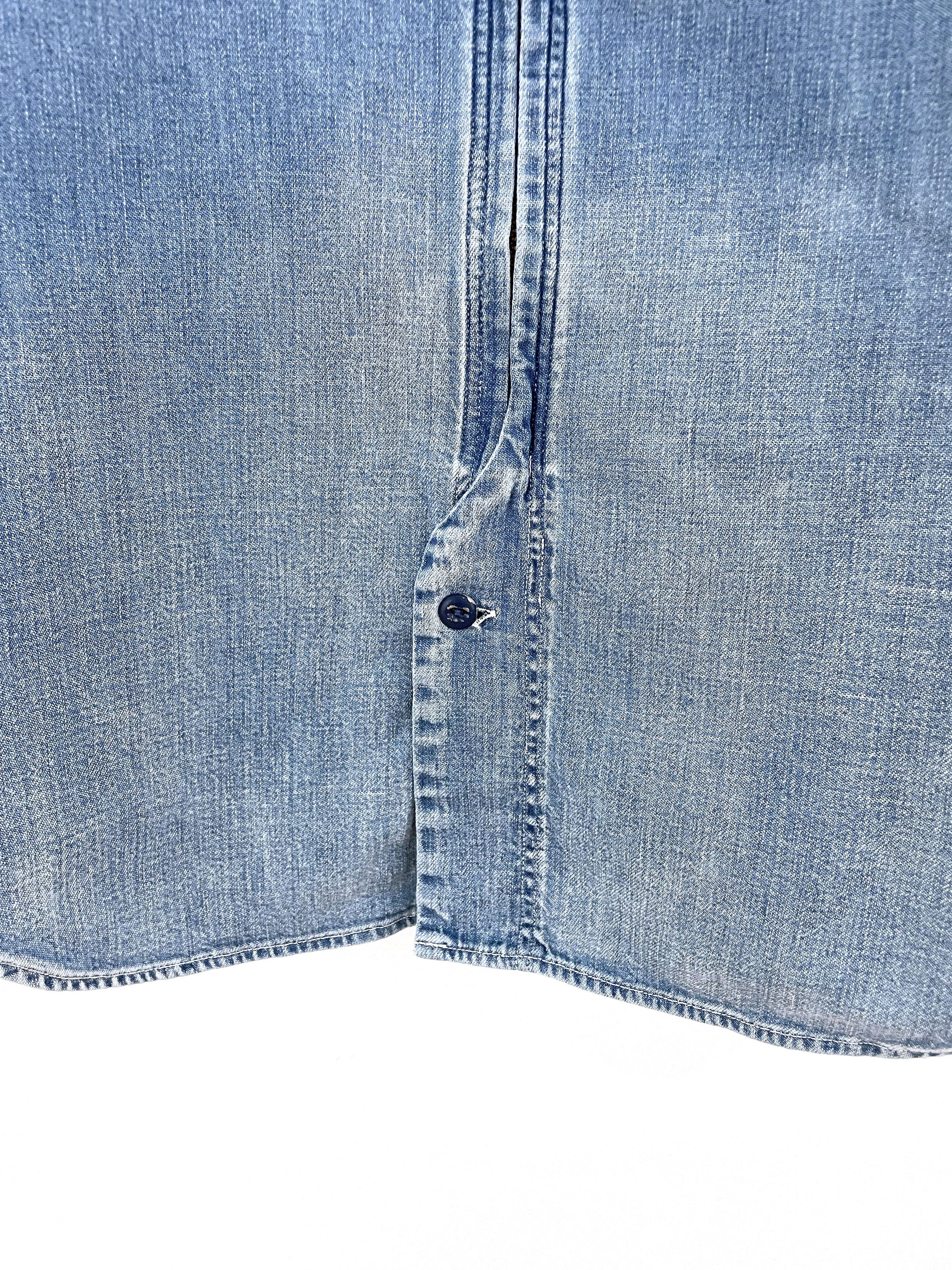 Kapital Zip Denim Shirt Size US XL / EU 56 / 4 - 7 Thumbnail
