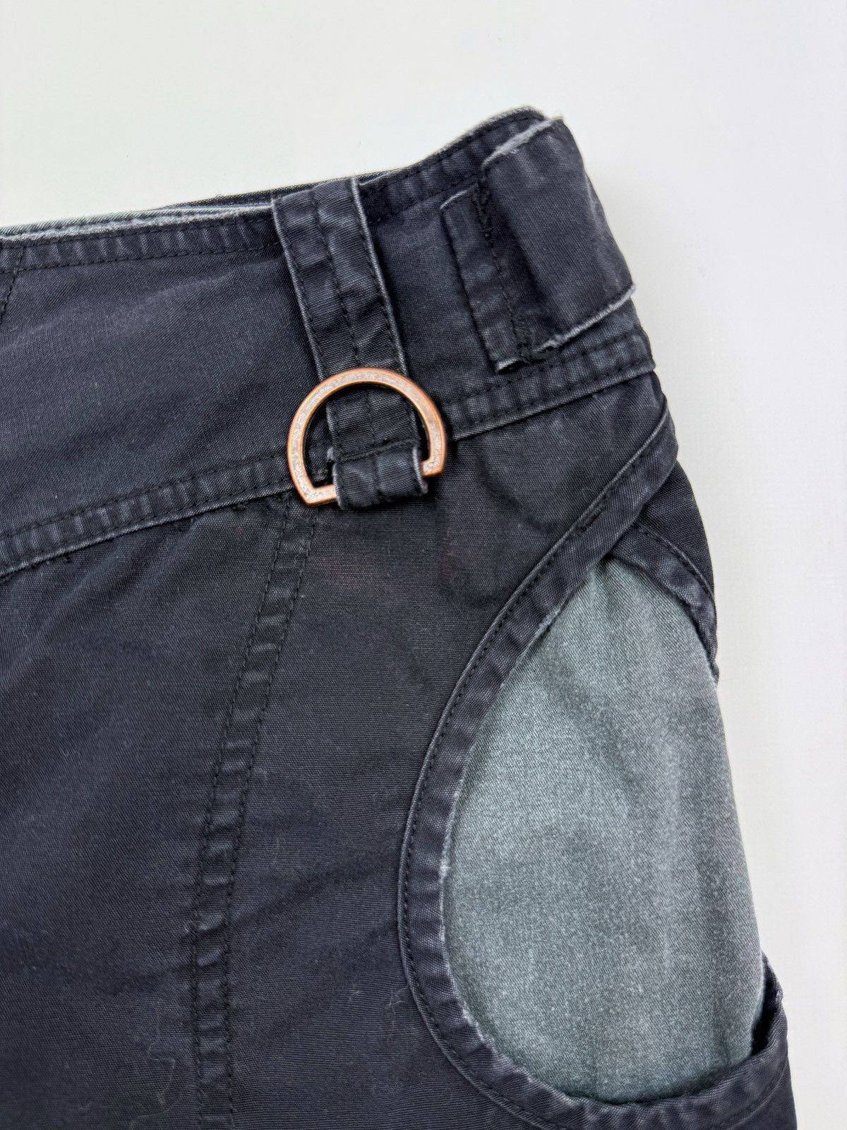 Diesel Y2K Vintage Diesel Washed Egg Cell Pocket Cotton Mini Skirt Size 28" / US 6 / IT 42 - 4 Thumbnail