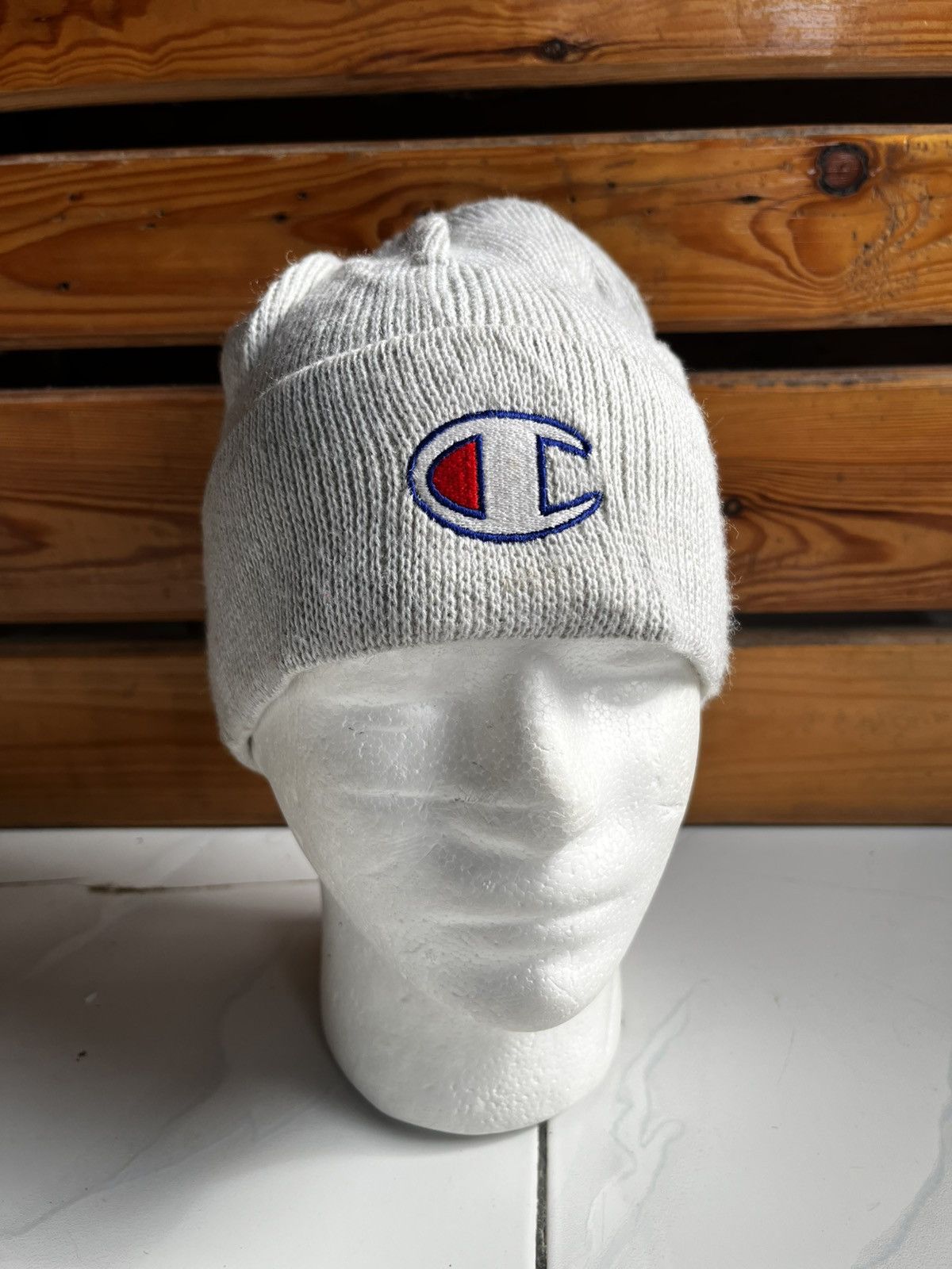 Vintage Champion Knitted Beanie Hats