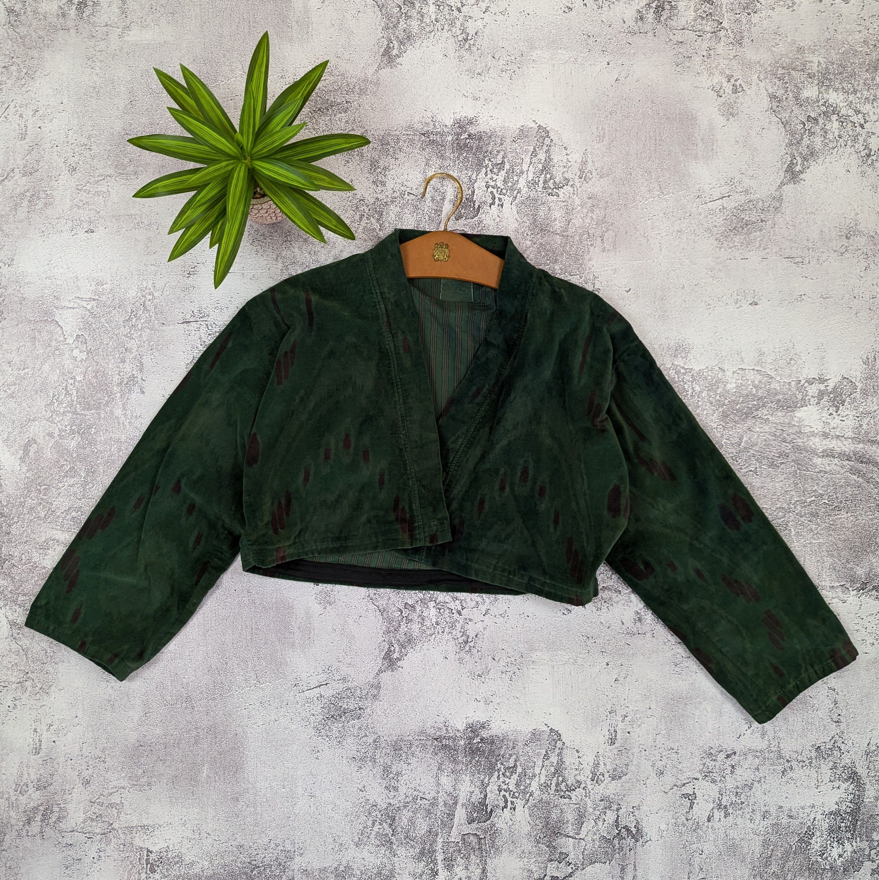Japanese Brand Vintage 80s Japanese Abstract Cropped Jacket Size L / US 10 / IT 46 - 9 Thumbnail