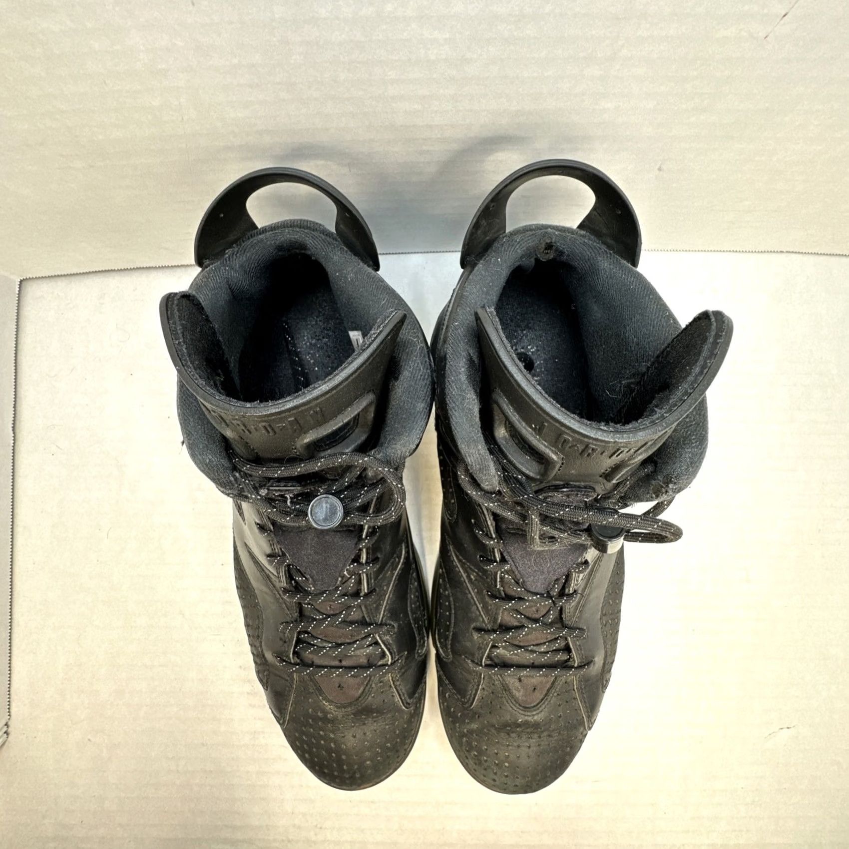 Nike Nike Air Jordan 6 Retro Black Cat 2016 Mens High Top Size 11 Black White 384664-020 Sneaker Athletic Retro Size US 10 / EU 43 - 4 Thumbnail