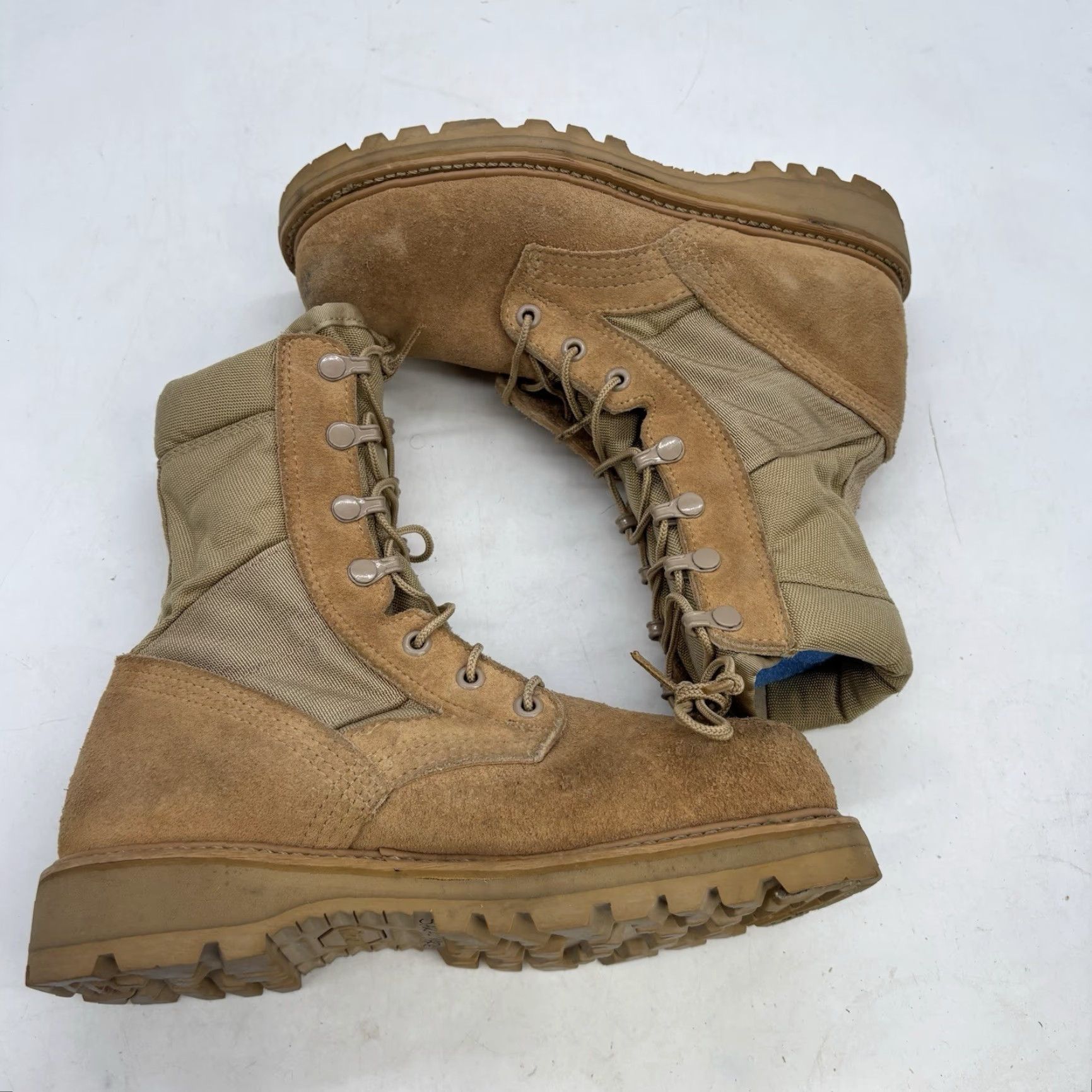 Vintage ALTAMA Waterproof Combat Boots Women's 5.5 W Coyote Brown Workwear Mid-Calf Size US 5.5 / IT 35.5 - 2 Thumbnail