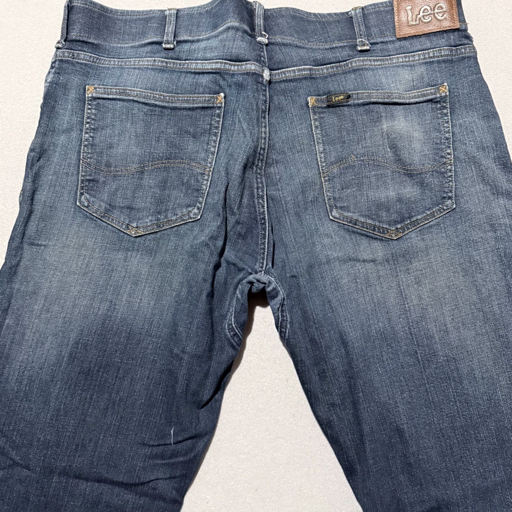 Lee Lee Jeans Men's Blue Denim Regular Motion Stretch Straight 40x32 Regular Fit Jeans Size US 40 / EU 56 - 4 Thumbnail