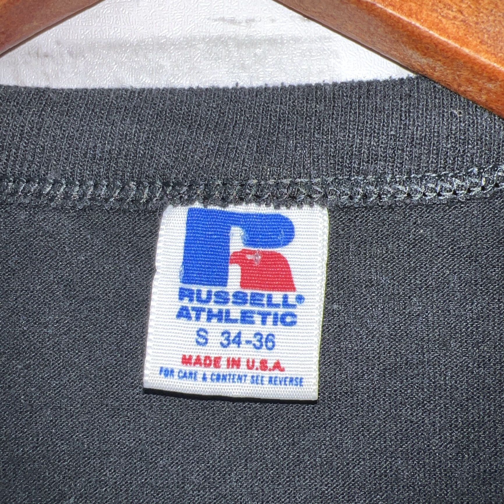 Russell Athletic VINTAGE Russell Athletic Tee Mens S Black USA Yoshukai International Stitch Shirt Size US S / EU 44-46 / 1 - 4 Thumbnail