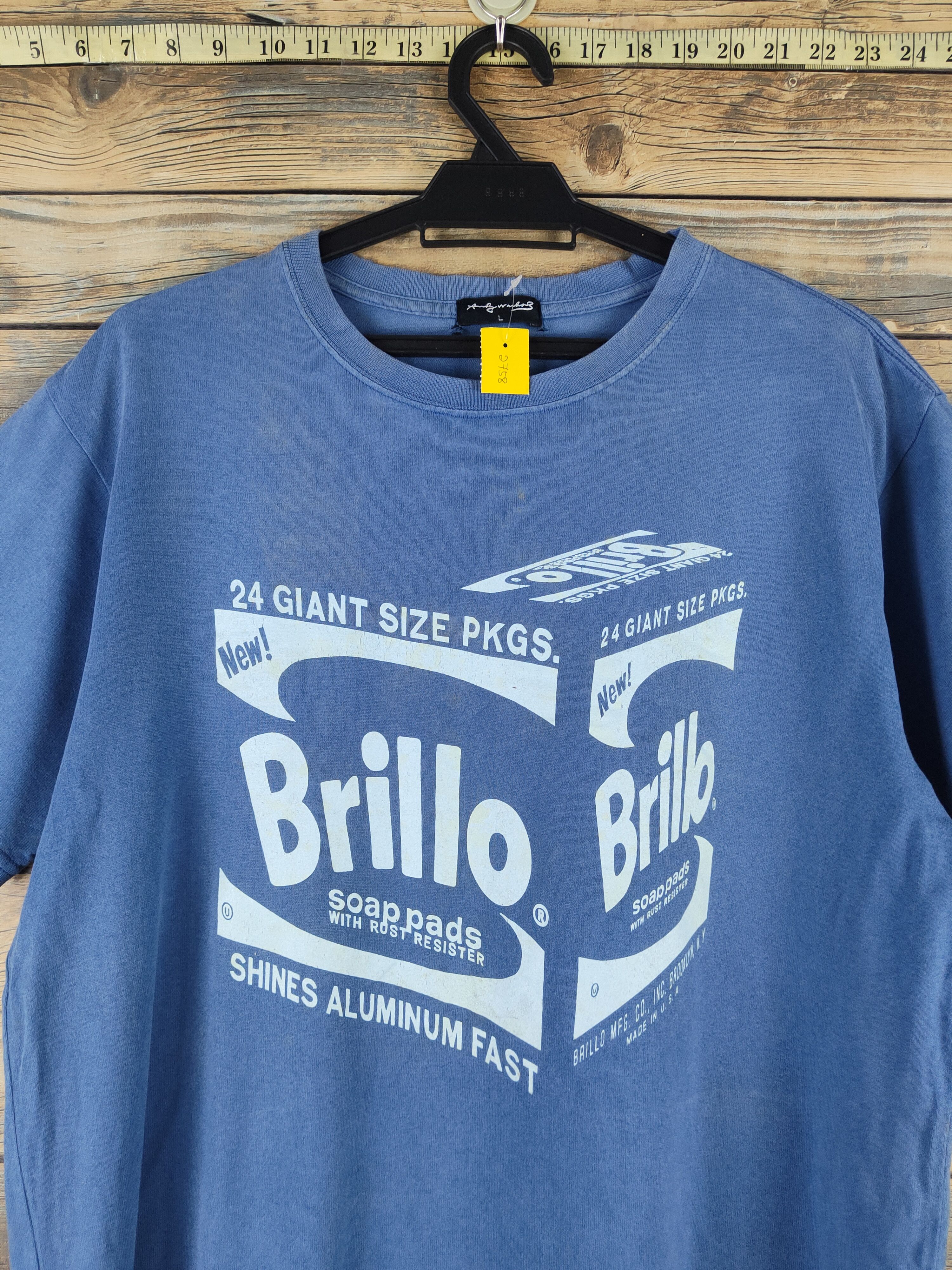 Andy Warhol DL Andy Warhol-Uniqlo Blue Short Sleeve T-shirt #2758 Size US L / EU 52-54 / 3 - 2 Thumbnail