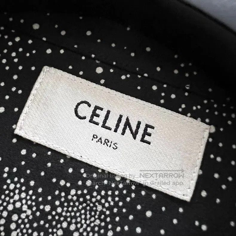 Celine Celine Black Logo Print Short Sleeve Shirt. Size US M / EU 48-50 / 2 - 3 Thumbnail