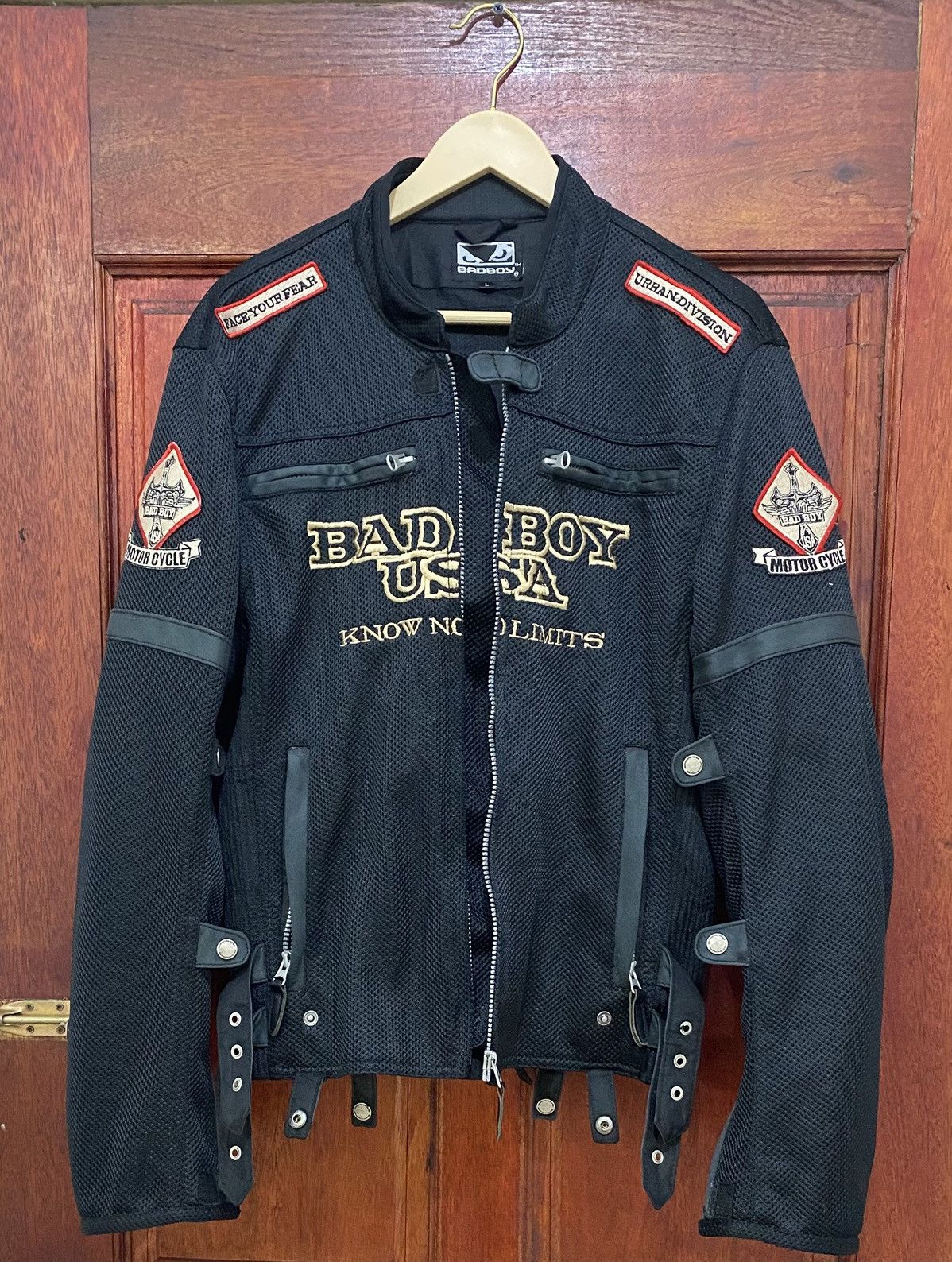 Japanese Brand Bad Boy California Usa Racing Jacket Rare Design Size US L / EU 52-54 / 3 - 3 Thumbnail