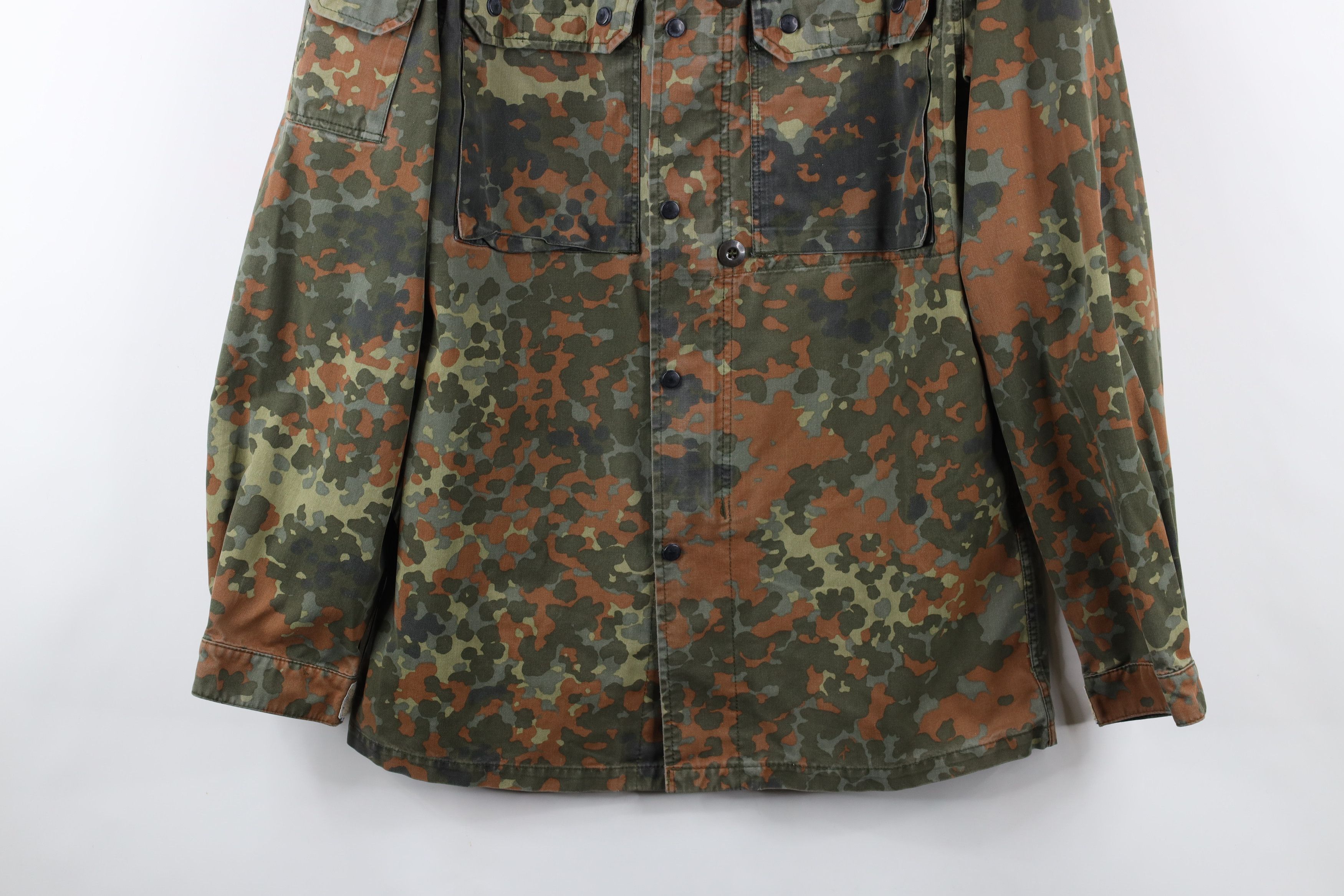 Vintage Vintage 90s German Military Camouflage Shirt Field Jacket Size US M / EU 48-50 / 2 - 3 Thumbnail