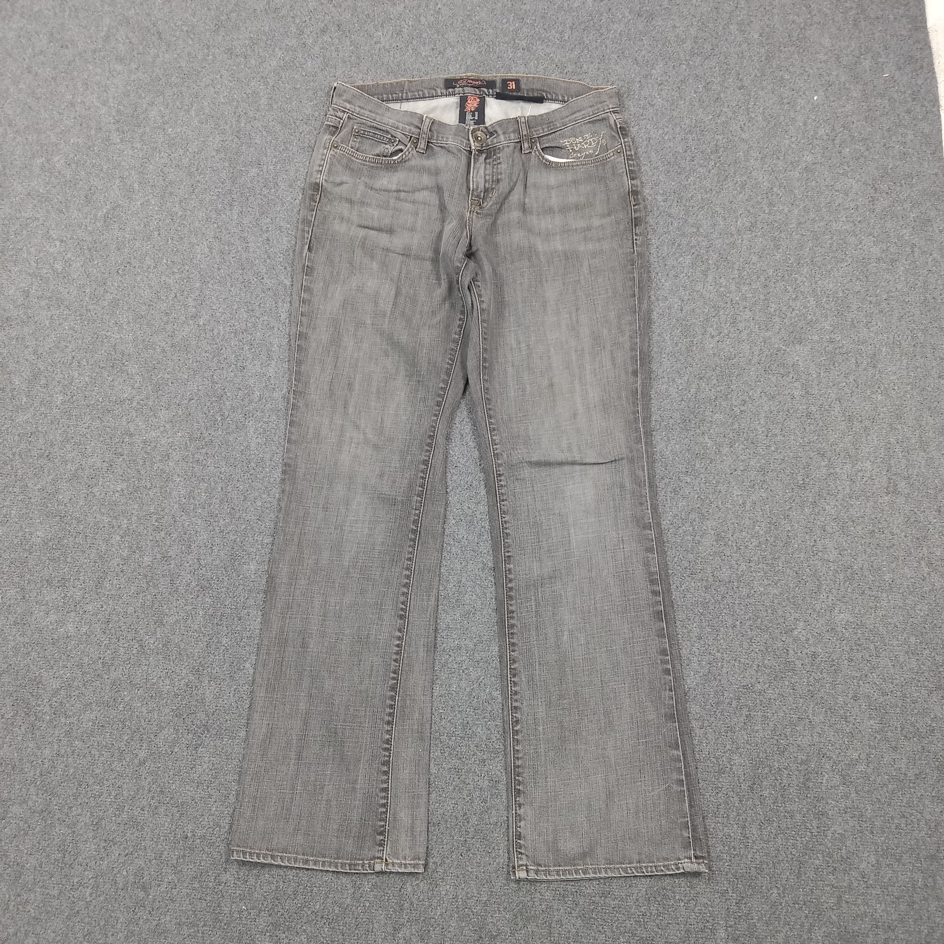 Ed Hardy Ed Hardy American Super Low Rise Denim Jeans C280N22 Size 34" / US 12 / IT 48 - 4 Thumbnail