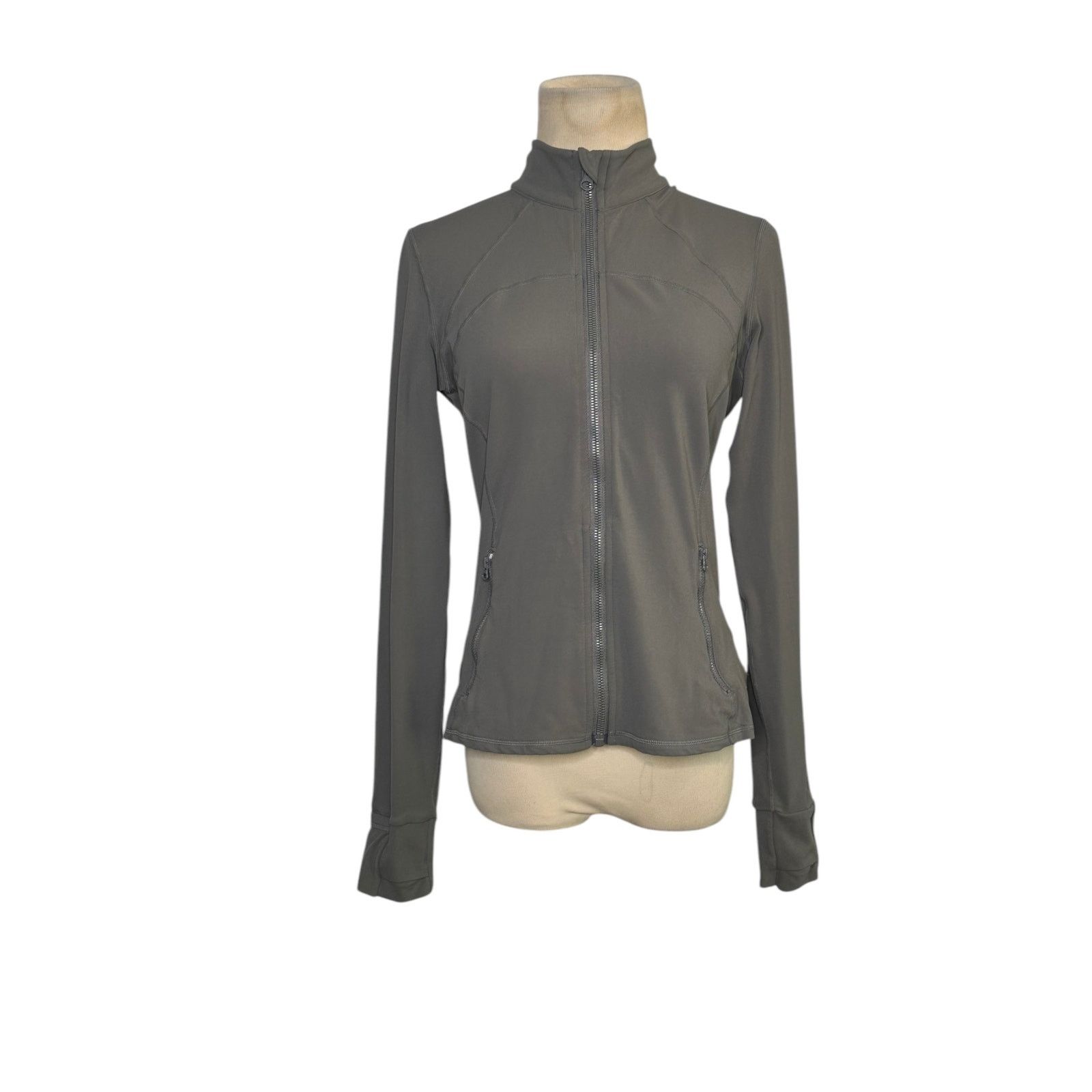 Shein Shein gray long sleeves full zip athletic jacket size Large Size S / US 4 / IT 40 - 8 Thumbnail