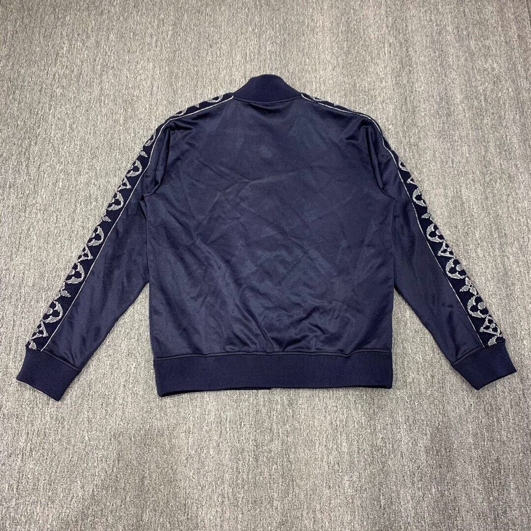 Louis Vuitton Louis Vuitton Navy blue arm three-flower logo zipper jacket Size US XL / EU 56 / 4 - 4 Thumbnail