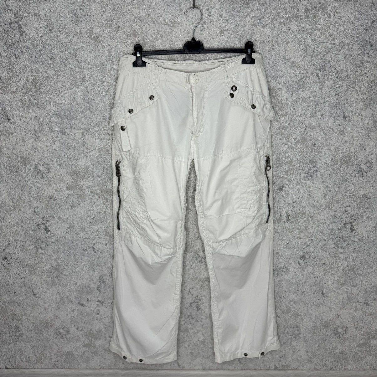 Polo Ralph Lauren Rare Vintage Polo Ralph Lauren Cargo Pants 90’s 34/32 White Size US 34 / EU 50 - 1 Thumbnail