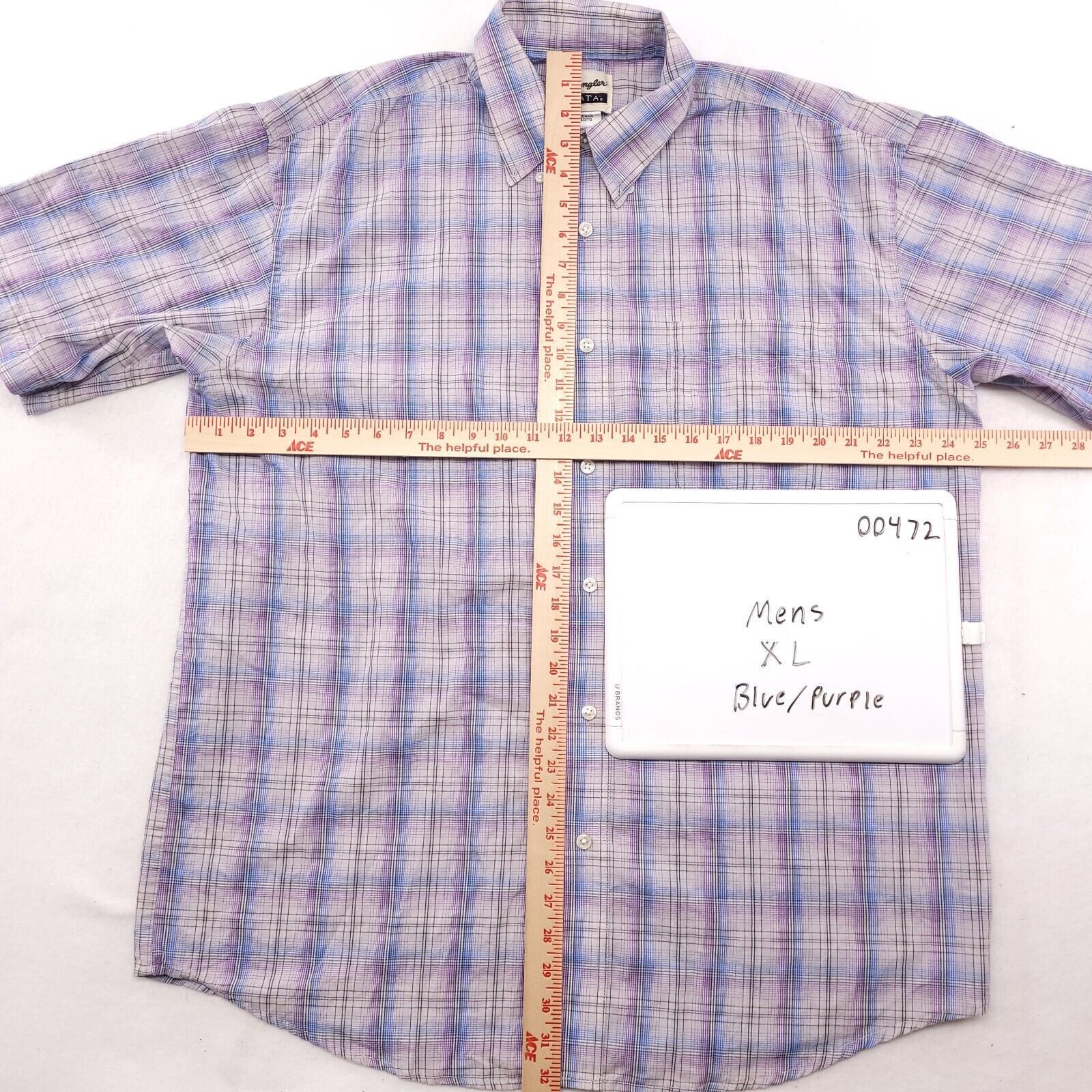 Wrangler Wrangler Casual Button Up Shirt Men Size Extra Large XL Blue Size US XL / EU 56 / 4 - 7 Thumbnail