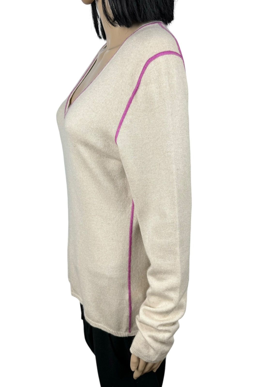 Allude Allude Silk-Cashmere Sweater V-Neck size L Size L / US 10 / IT 46 - 5 Thumbnail