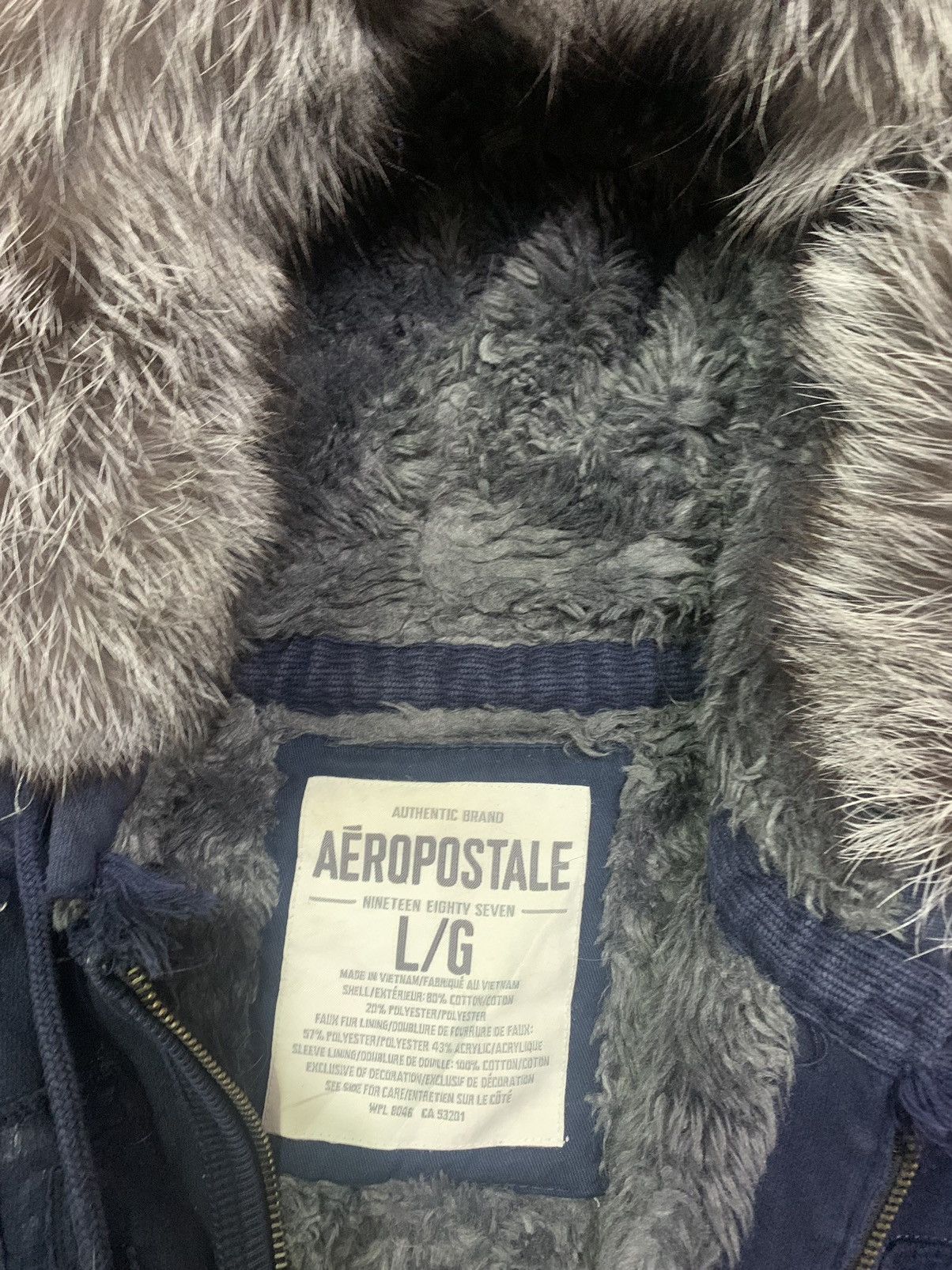 Aeropostale 💸BINDINGOFFER💸Aeropostale Faux FurHoodie lgb ifsixwasnine Size US L / EU 52-54 / 3 - 10 Thumbnail