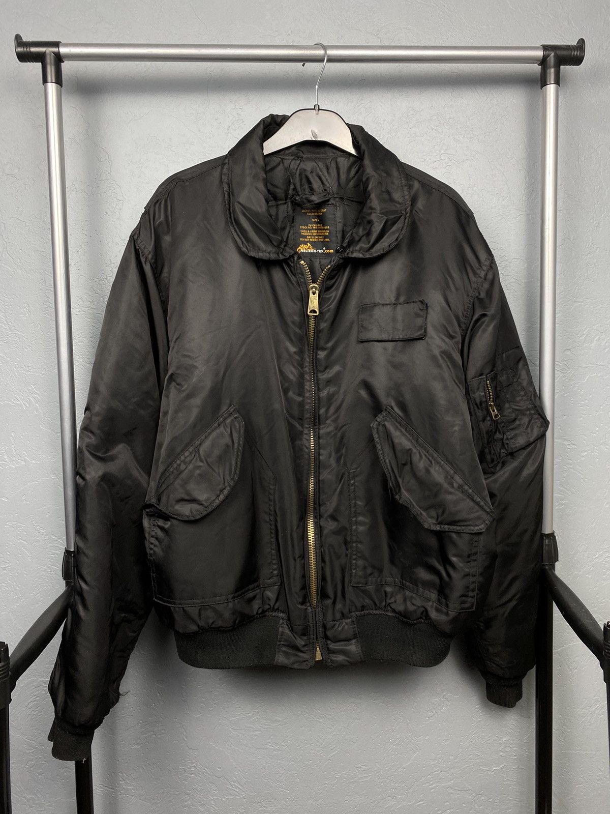 Vintage Helikon-Tex MA1 Pilot Nylon Bomber Air Force Jacket Vintage Size US L / EU 52-54 / 3 - 1 Thumbnail
