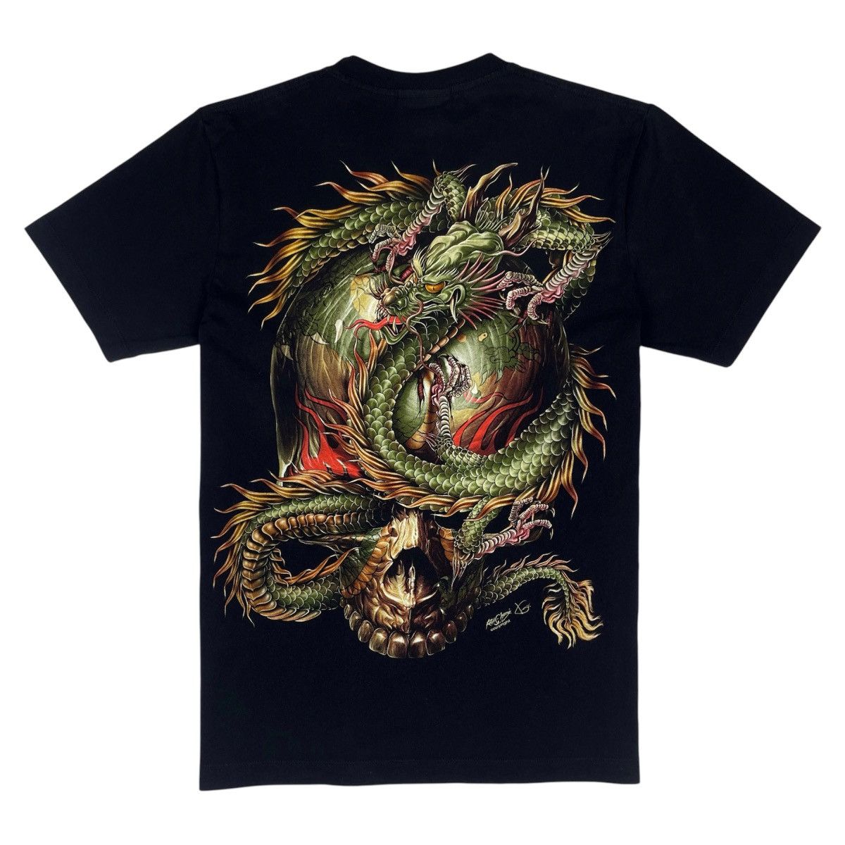 Band Tees × Japanese Brand Rock Chang 3D Dragon Glow In The Dark T-Shirt Size US M / EU 48-50 / 2 - 3 Thumbnail