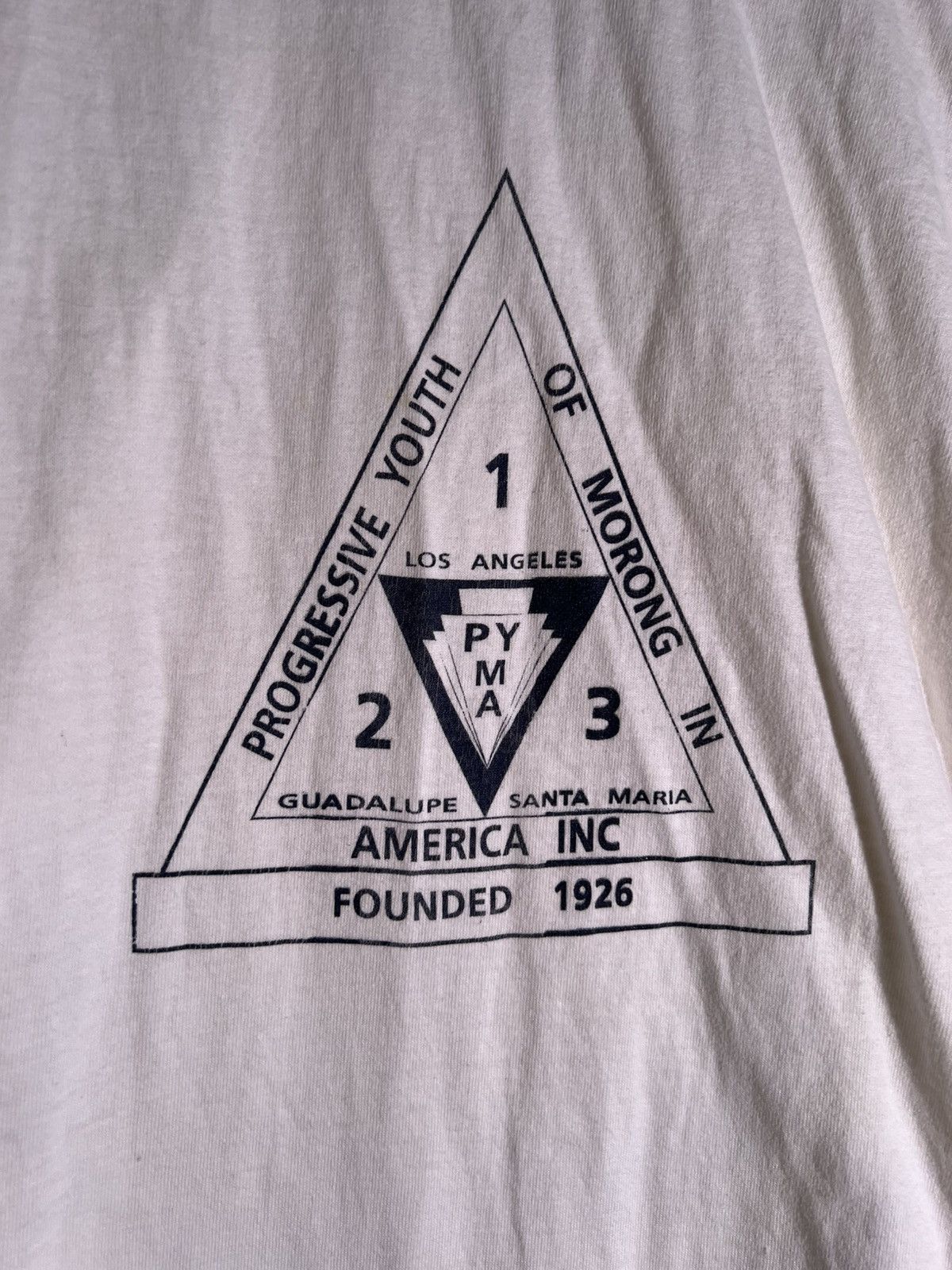 Vintage 90’s VTG Vintage PYMA Los Angeles Pyramid Retro Tee T Shirt Size US XL / EU 56 / 4 - 4 Thumbnail