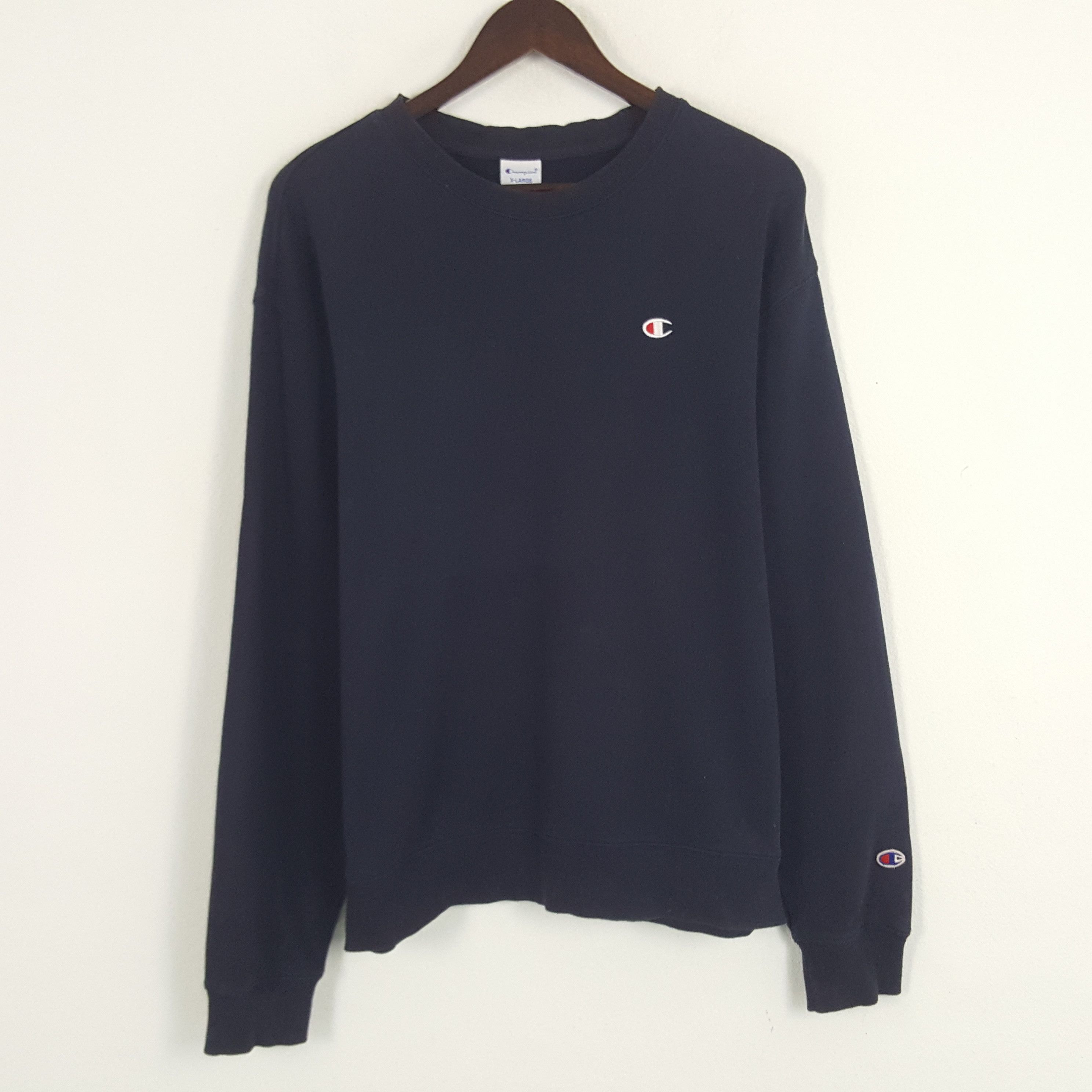 Champion × Vintage Vintage Champion Logo Patch Sweatshirt Size US L / EU 52-54 / 3 - 1 Thumbnail
