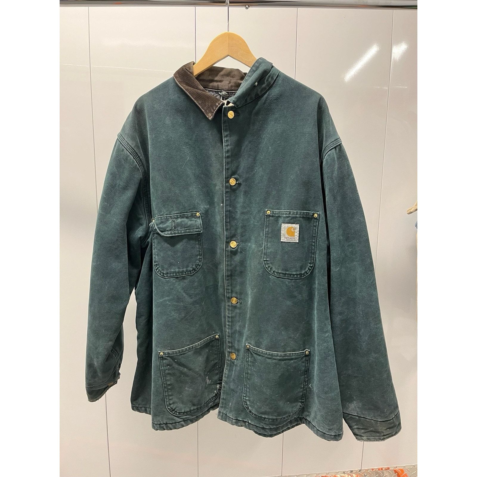 Carhartt VTG Carhartt Barn Jacket XXL Tall Hunter Green CB2043 USA Size US XXL / EU 58 / 5 - 1 Thumbnail