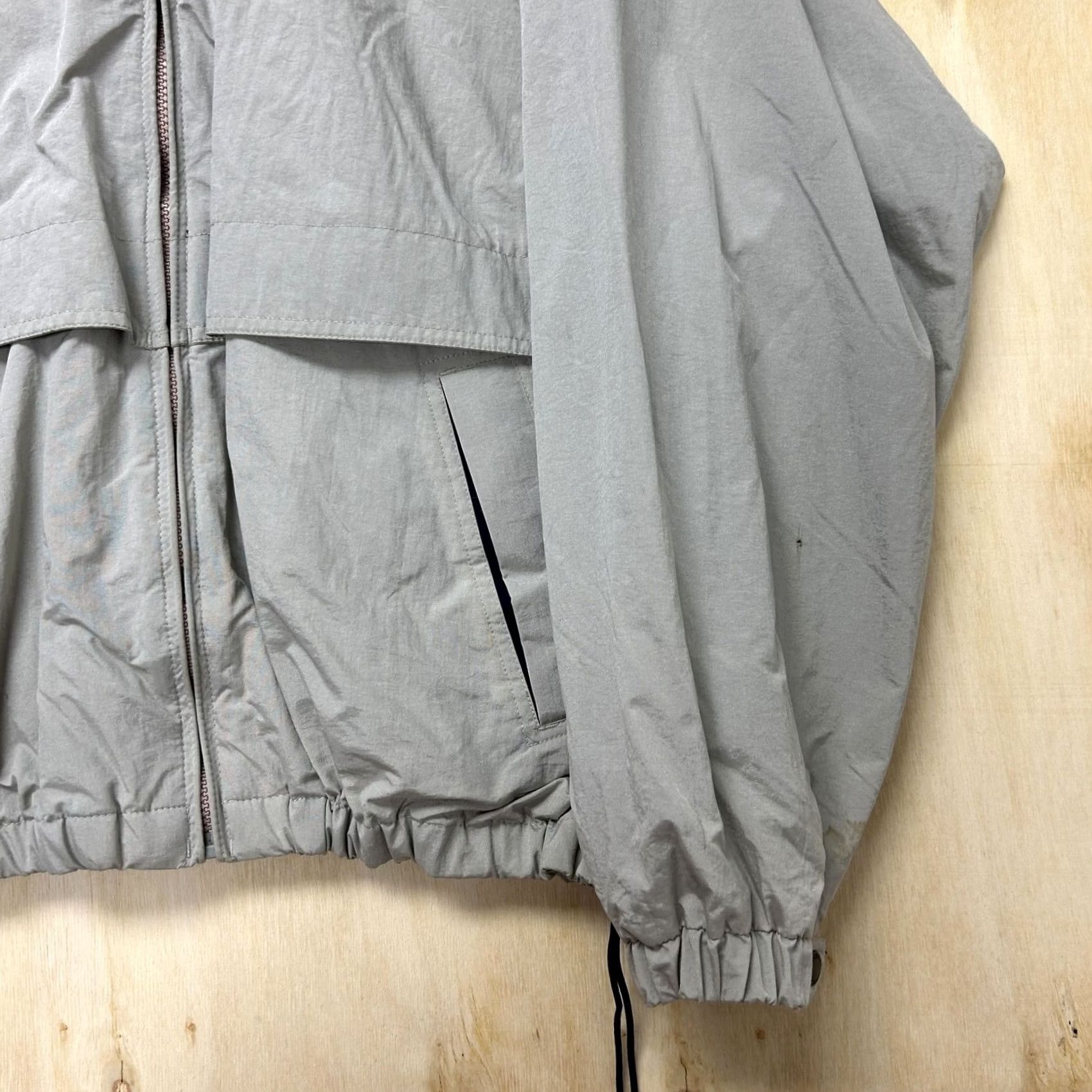 Dockers VINTAGE Dockers Golf Jacket Mens L Gray Nylon Windbreaker Full Zip Lined Size US L / EU 52-54 / 3 - 2 Thumbnail