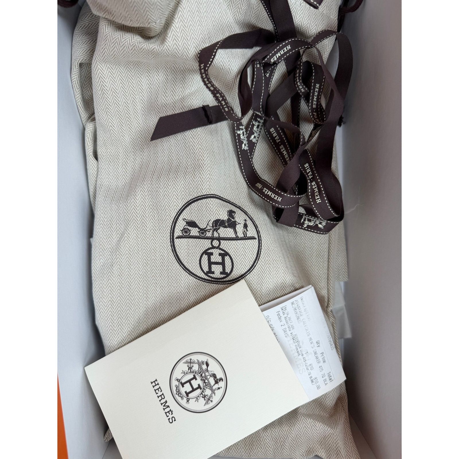 Hermes Size 8.5 - Hermes Advantage White Blue Leather Sneakers NEW Size US 8.5 / EU 41-42 - 12 Thumbnail