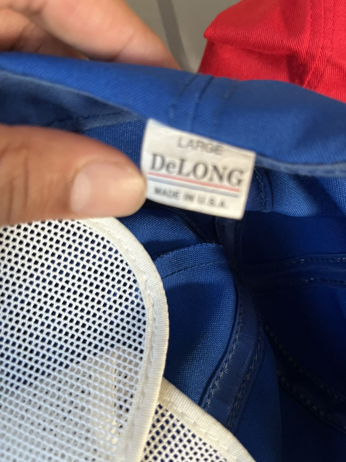 Delong vintage 90s trucker made usa snapback 2 bundle hat chevy car Size ONE SIZE - 3 Thumbnail