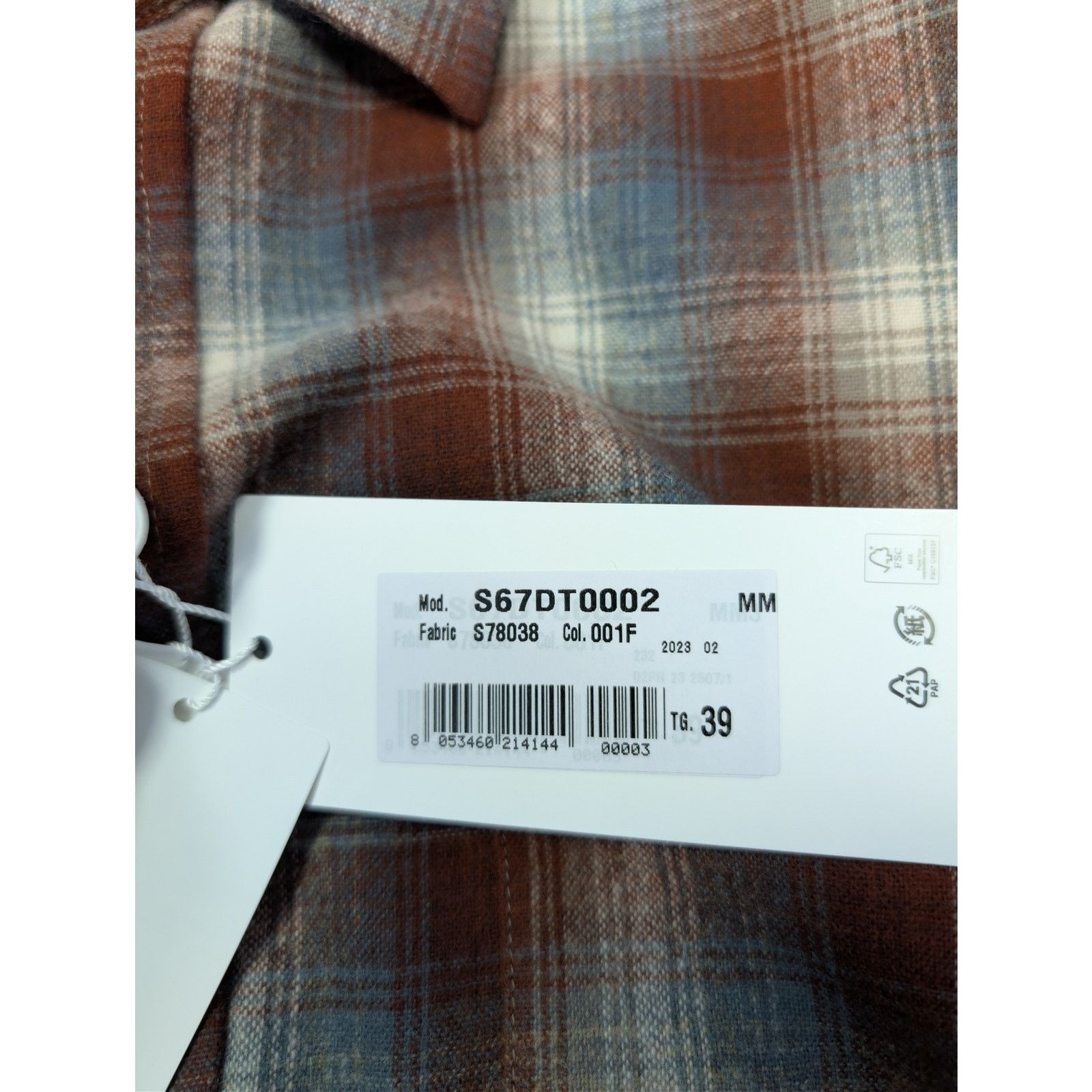 Maison Margiela × Pendleton o1rshd1 Pendleton Checked Wool Button up Shirt in Rust Size US S / EU 44-46 / 1 - 23 Thumbnail