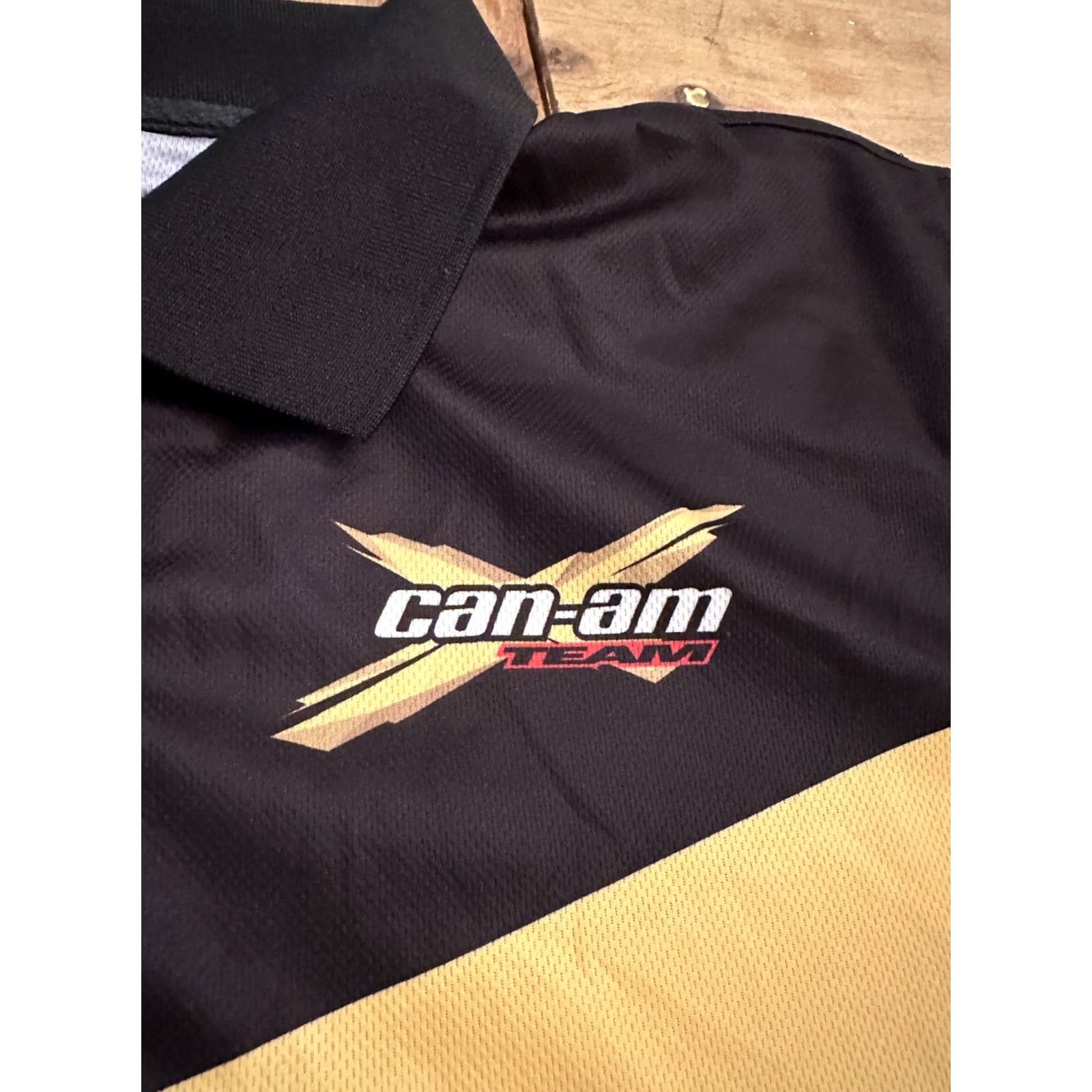 Vintage Linq CAN AM Team BRP 3D Event Polo Shirt Mens 2XL Black Yellow/Black Polo Mens 2XL 3D Event BRP CAN AM Team Linq Shirt Size US XXL / EU 58 / 5 - 3 Thumbnail