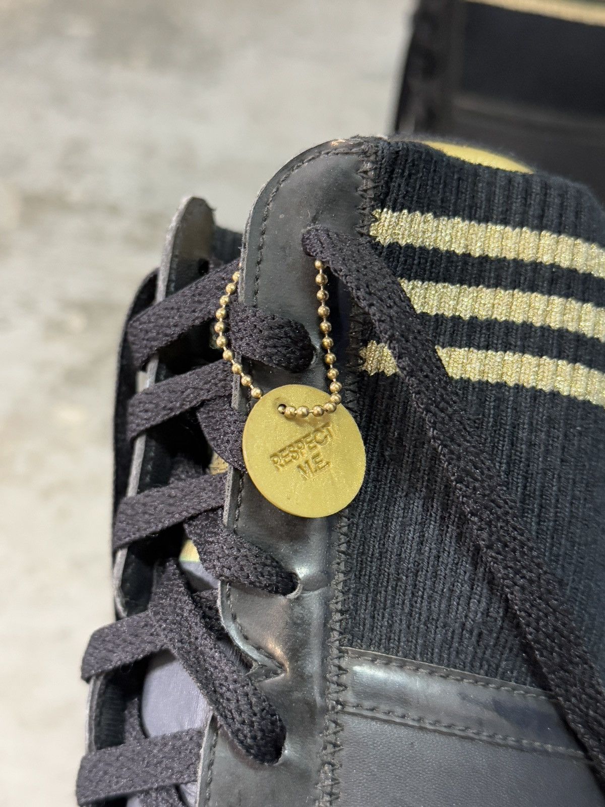 Adidas Adidas Missy Elliot “Respect Me” Black/Golden Boxer Boots Size US 6.5 / IT 36.5 - 9 Thumbnail