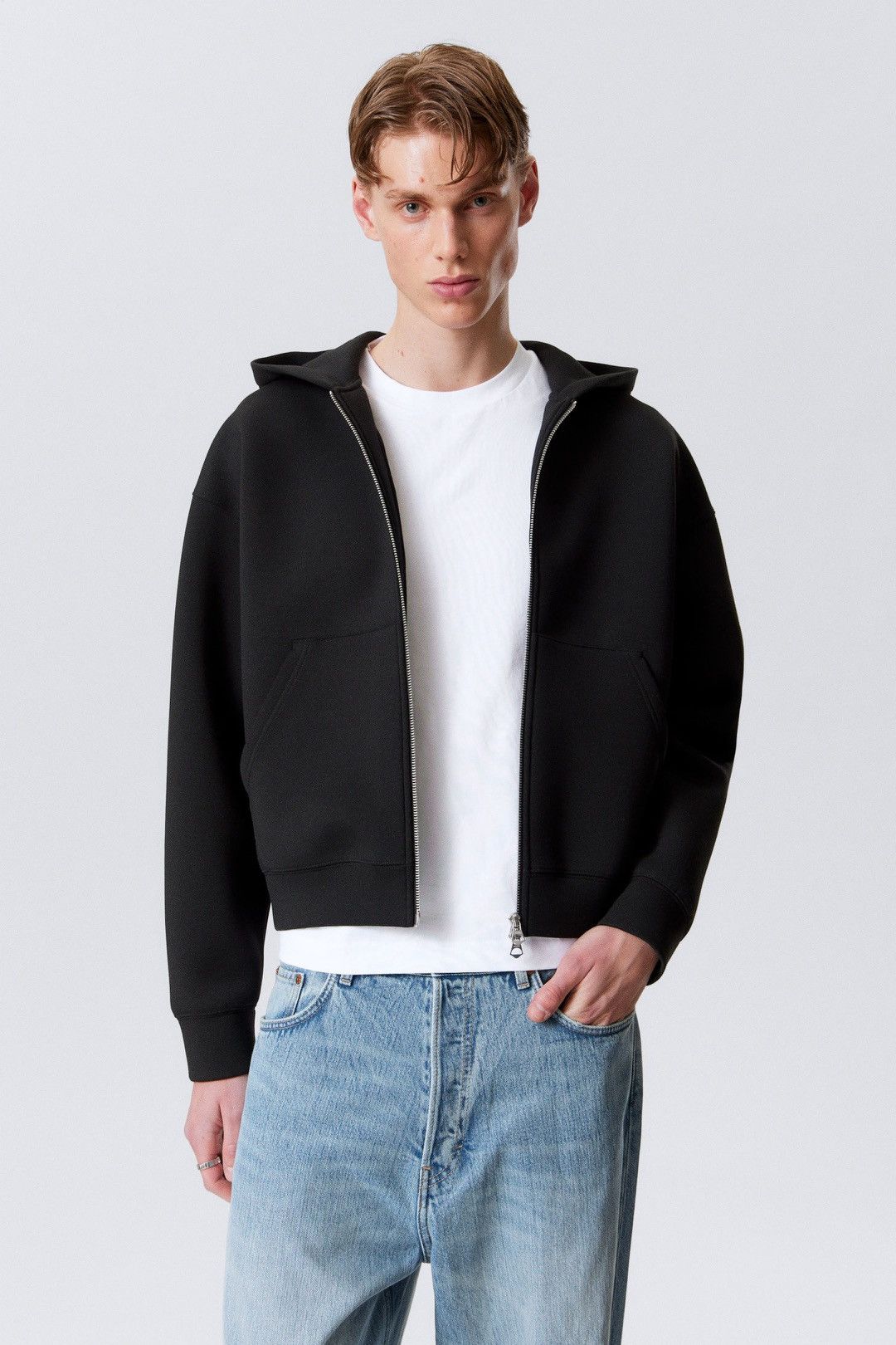 Weekday Weekday Simon Scuba Zip Hoodie Size US L / EU 52-54 / 3 - 6 Thumbnail