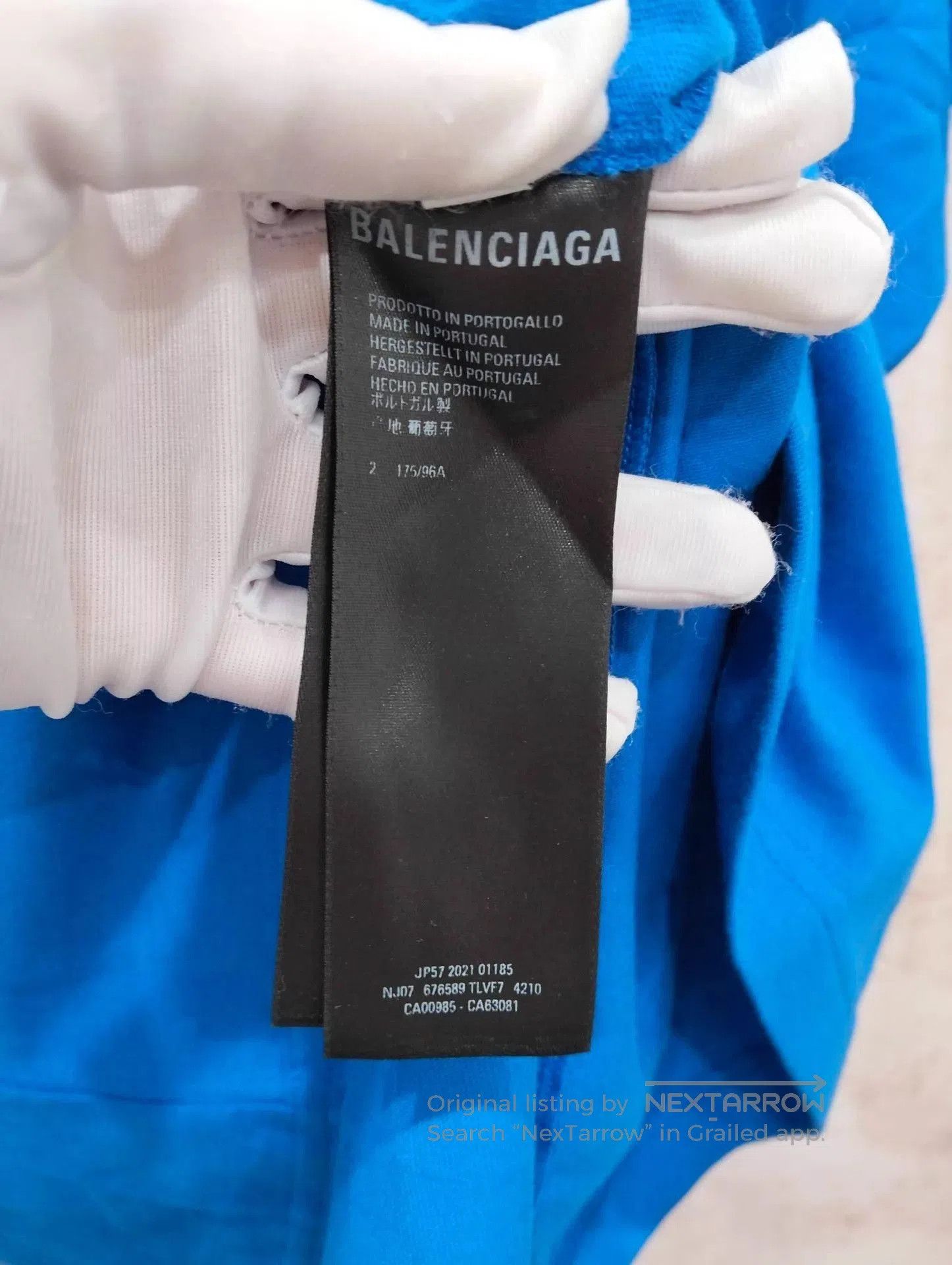 Balenciaga Blue Short Sleeve Graphic T. Size US M / EU 48-50 / 2 - 5 Thumbnail