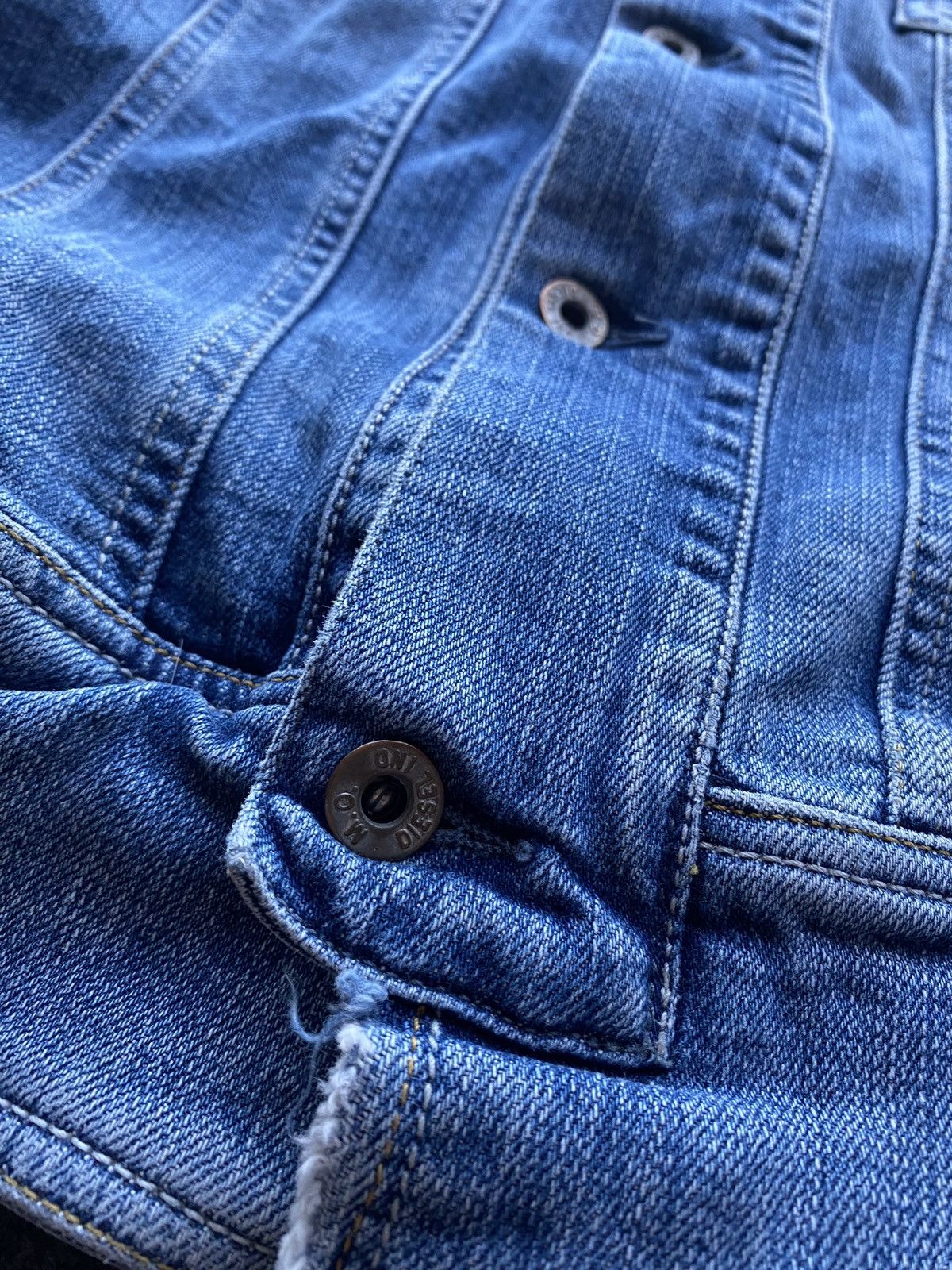 Diesel 🔥Opium Punk Diesel Denim Vintage Jacket xs women alt goth Size XS / US 0-2 / IT 36-38 - 5 Thumbnail