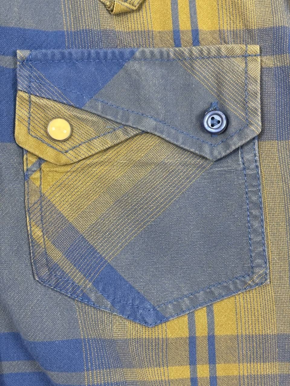Diesel Diesel Western Plaid Snap Button Short Sleeve Shirt Size US XL / EU 56 / 4 - 5 Thumbnail