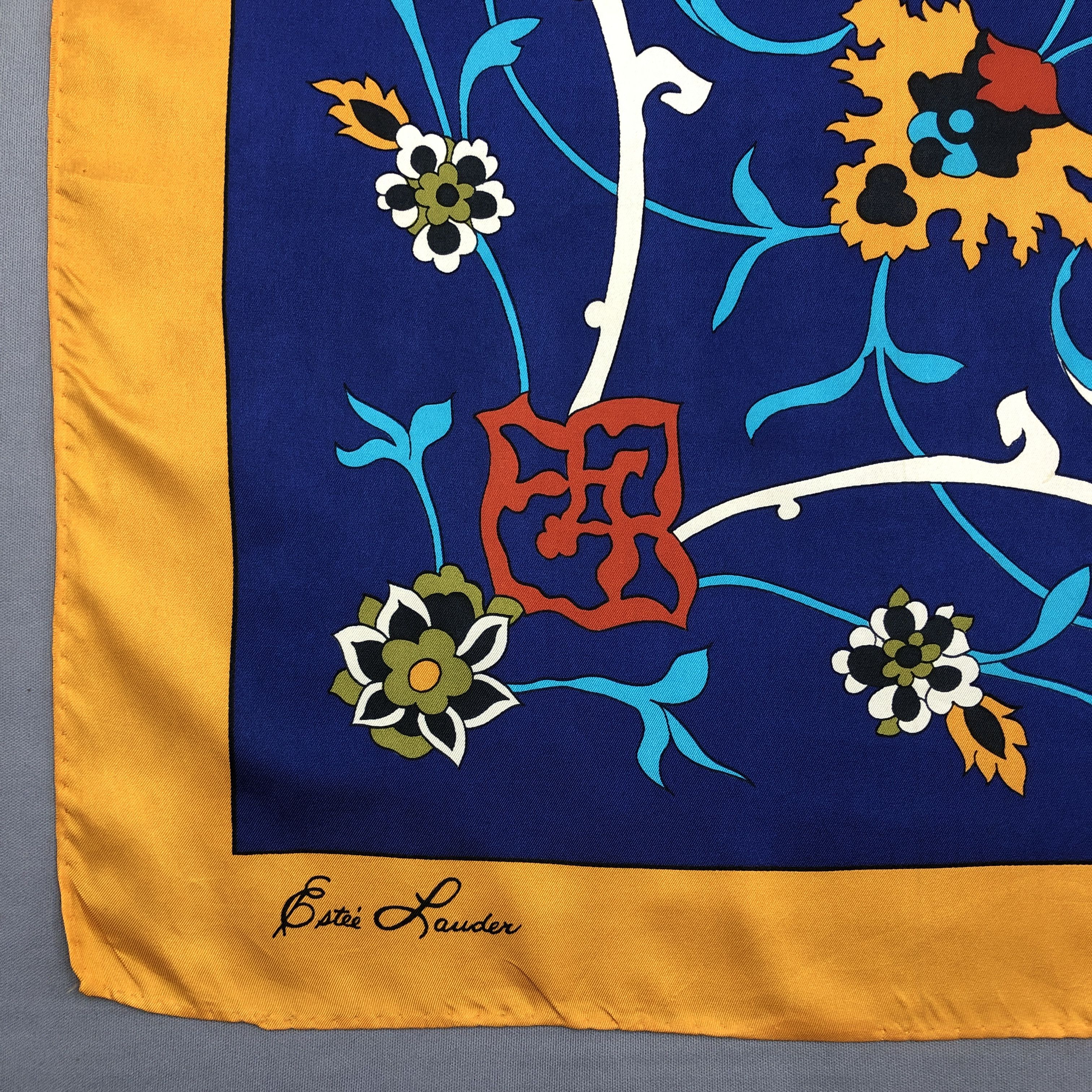 Other × Vintage Vintage Estee Lauder SILK Scarf Twill Stole Wraps Scarves Size ONE SIZE - 5 Thumbnail