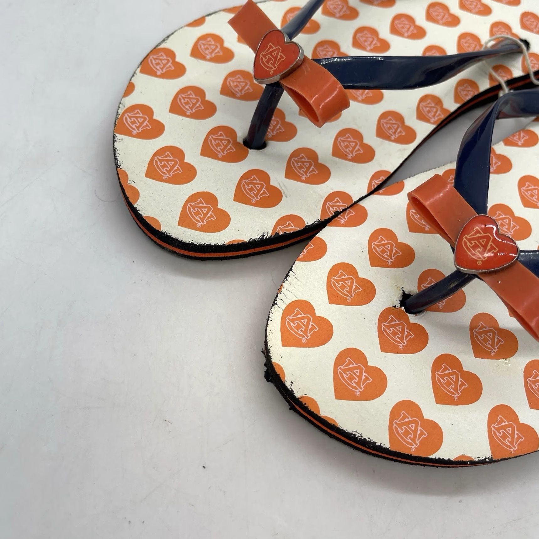 Crocs CROCS Auburn University Flip-Flops Women’s Size 7 Men’s Size 8 Orange Sports Sandals Size US 7 / IT 37 - 4 Thumbnail