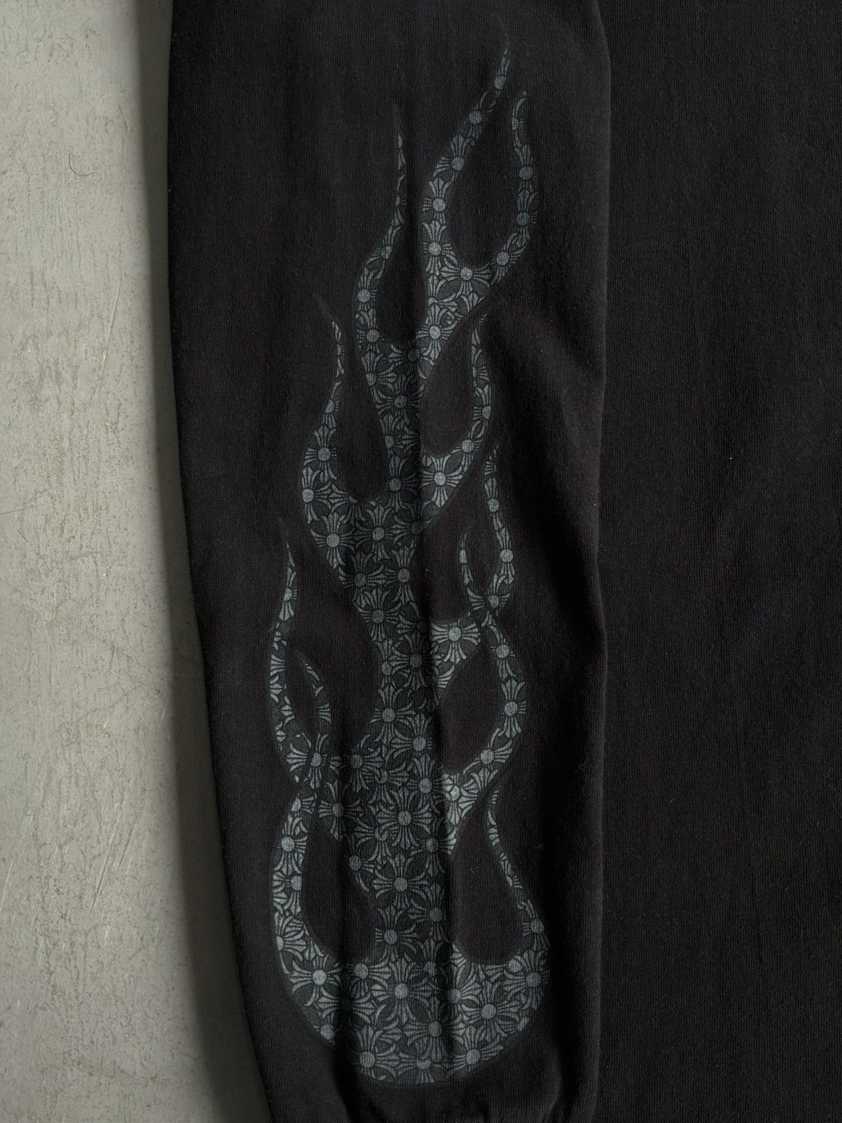 Chrome Hearts Rare 90s - Flame Monogram Sleeve Longsleeves Size US S / EU 44-46 / 1 - 8 Thumbnail