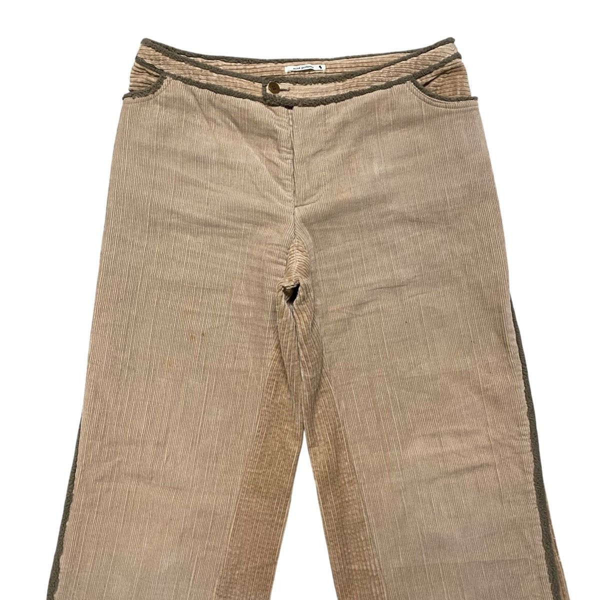 mina perhonen AW05 Mina Perhonen Grain Corduroy Loose Wide Leg Pants Size 29" - 2 Thumbnail